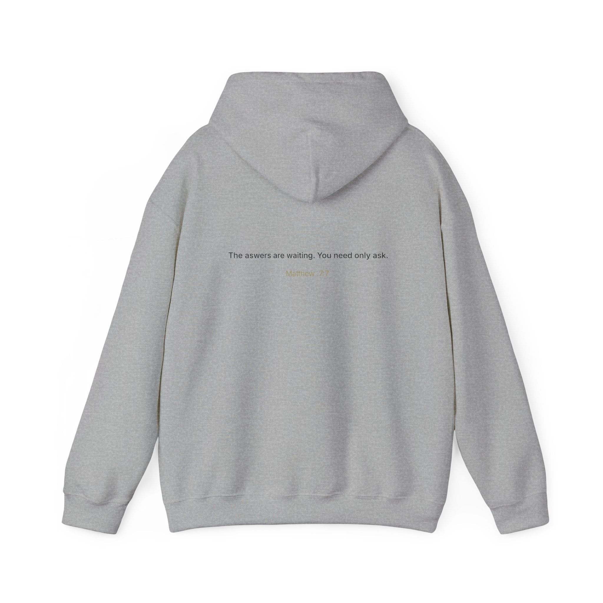 Curiosity logo hoodie | Hooded Sweatshirt, "The answers are waiting."