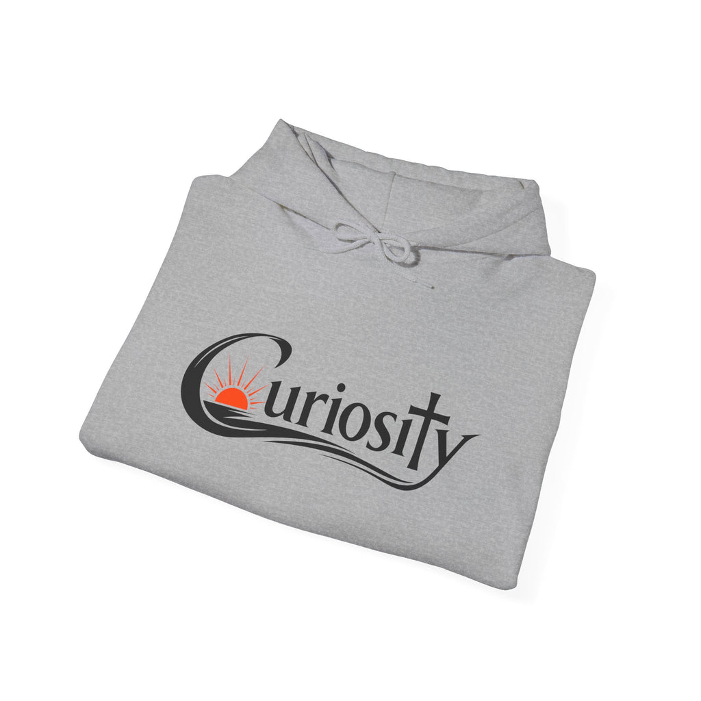 Curiosity logo hoodie | Hooded Sweatshirt, "The answers are waiting."