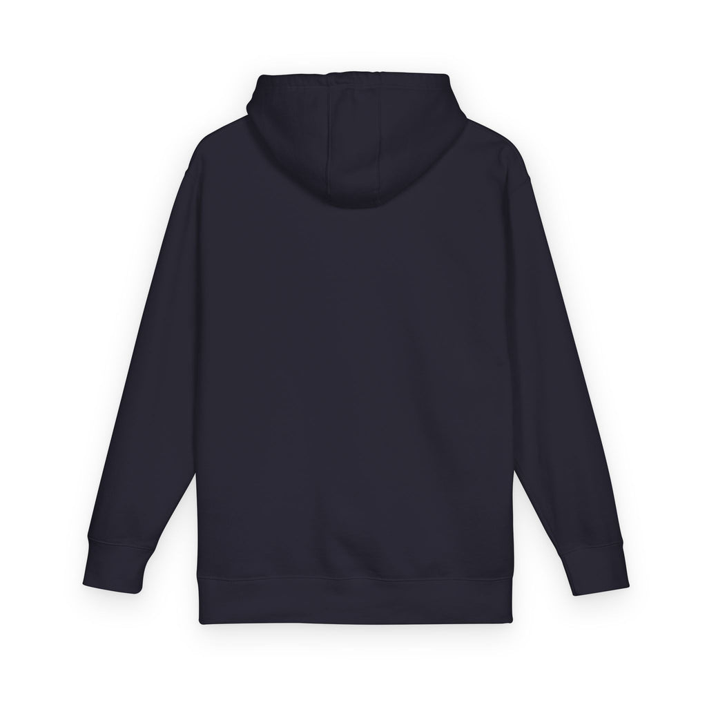 Curiosity White Emblem Hoodie | Small Chest Graphic,  Pullover