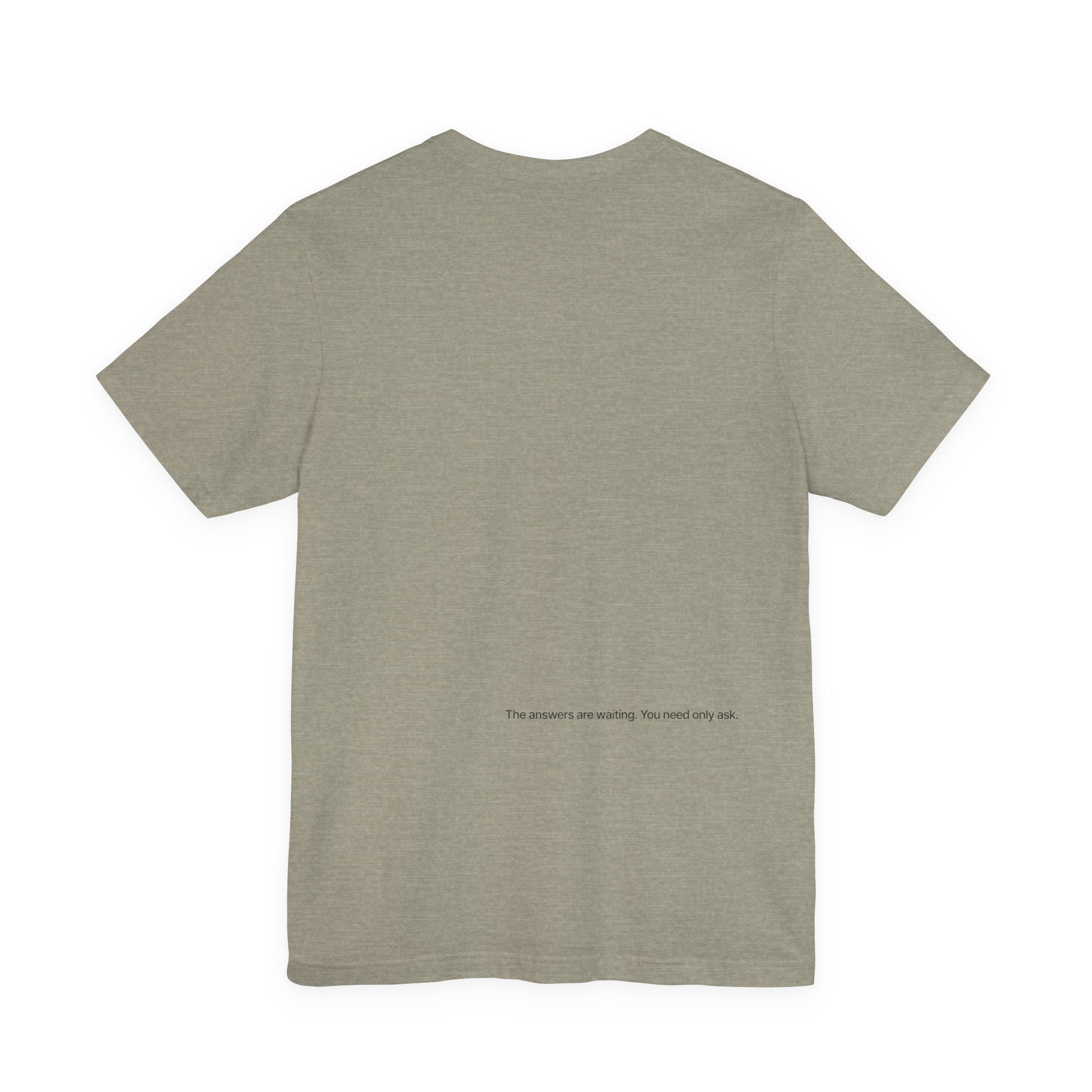 Curiosity Logo Tee | Black Curiosity Text Graphic T-Shirt, Minimal Science Design