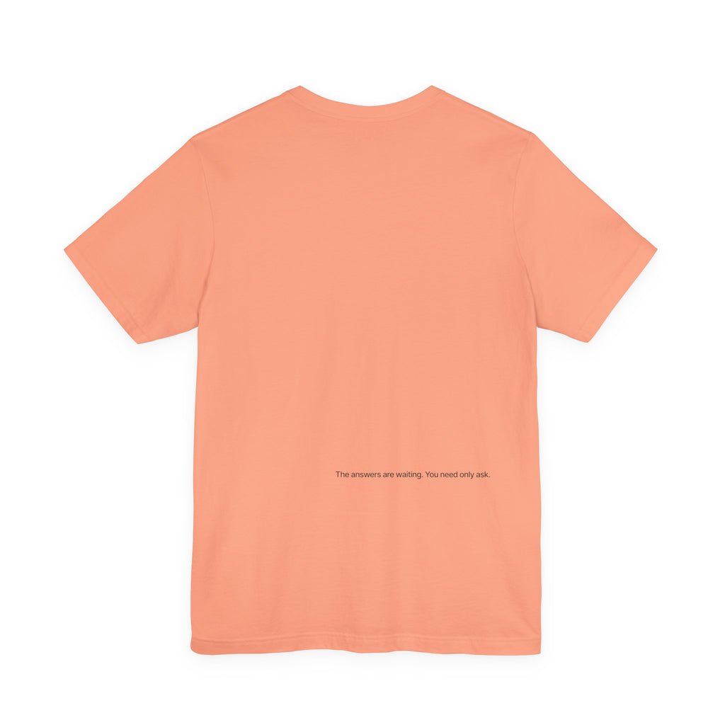 Curiosity Logo Tee | Black Curiosity Text Graphic T-Shirt, Minimal Science Design