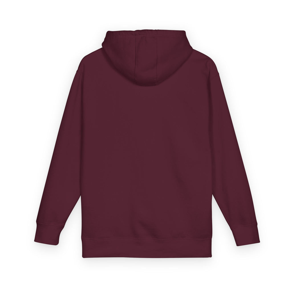 Curiosity White Emblem Hoodie | Small Chest Graphic,  Pullover