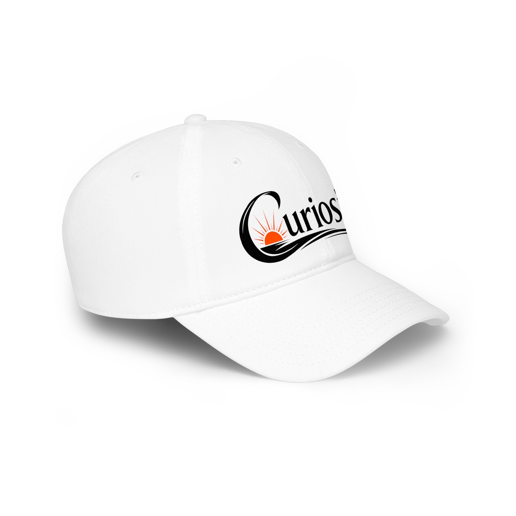 Curiosity Logo Baseball Cap | embroidered script logo cap