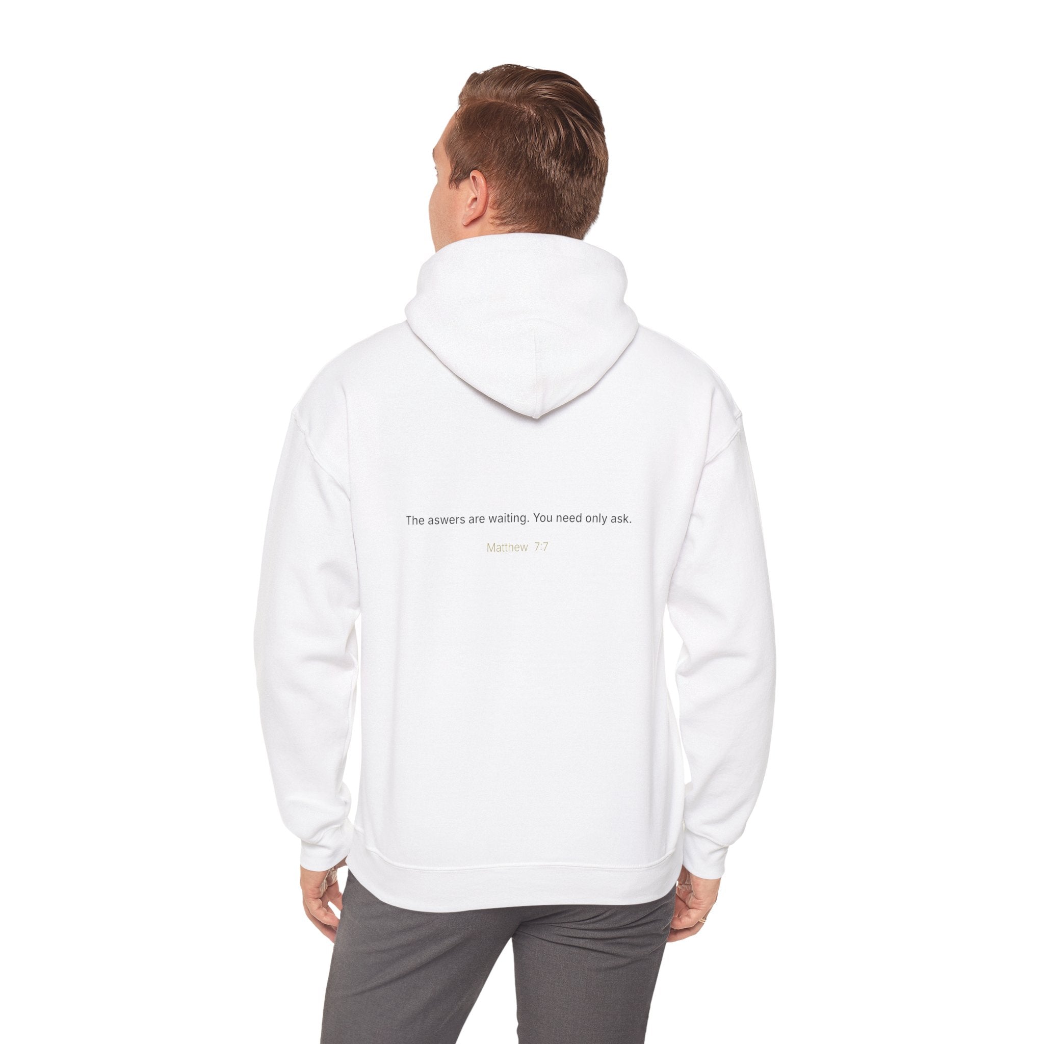 Curiosity logo hoodie | Hooded Sweatshirt, "The answers are waiting."