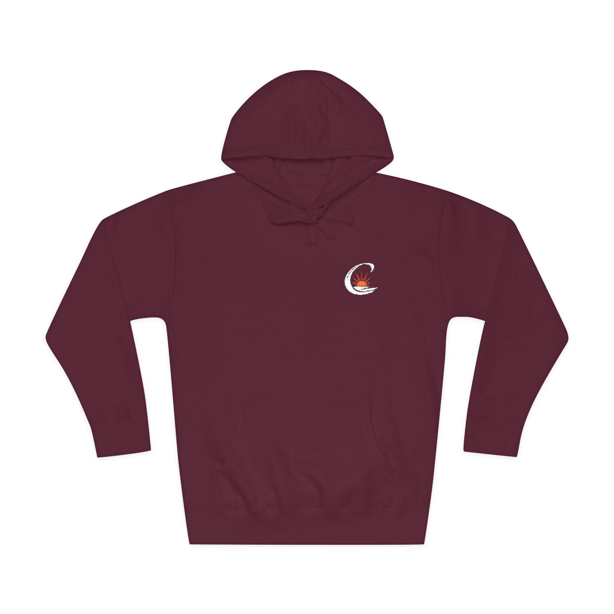 Curiosity White Emblem Hoodie | Small Chest Graphic,  Pullover