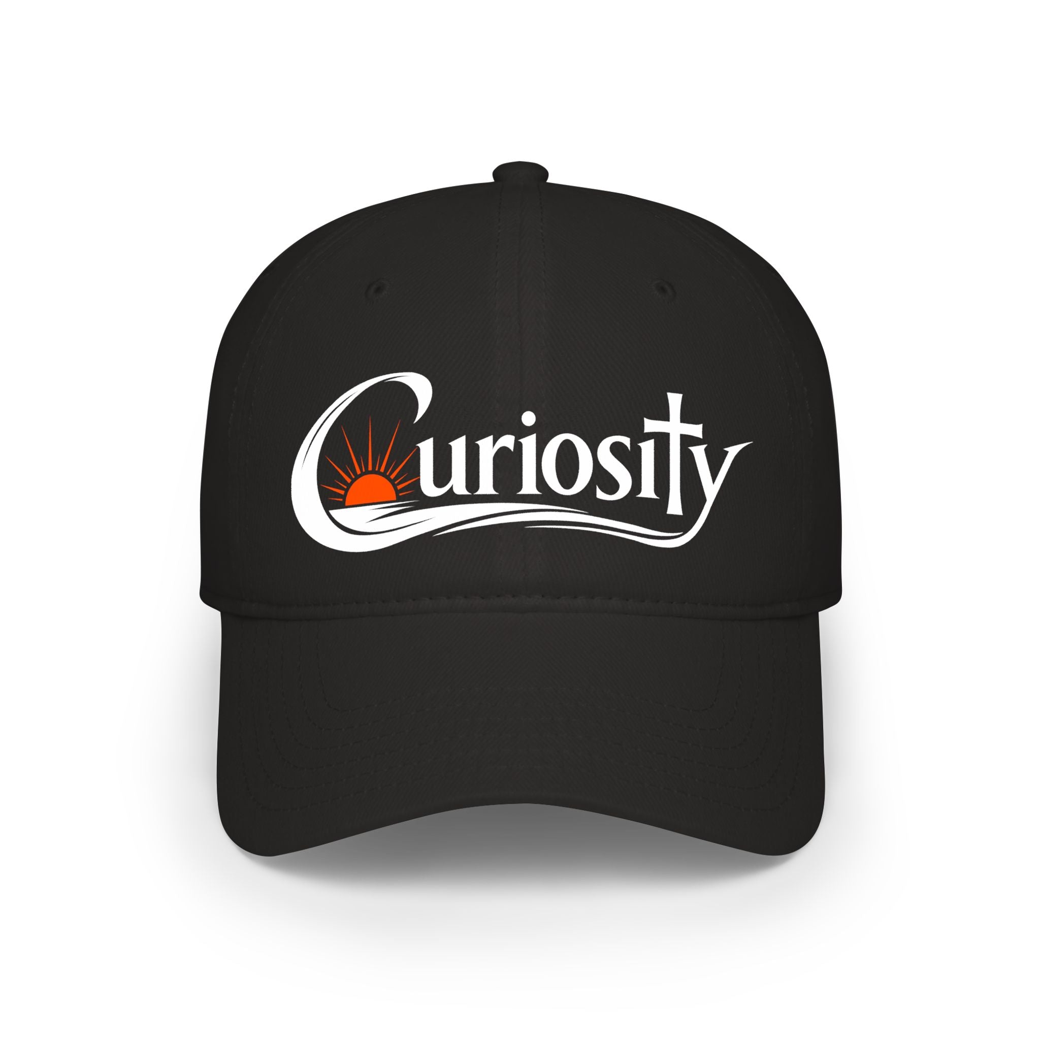 Curiosity Logo Baseball Cap | embroidered script logo cap