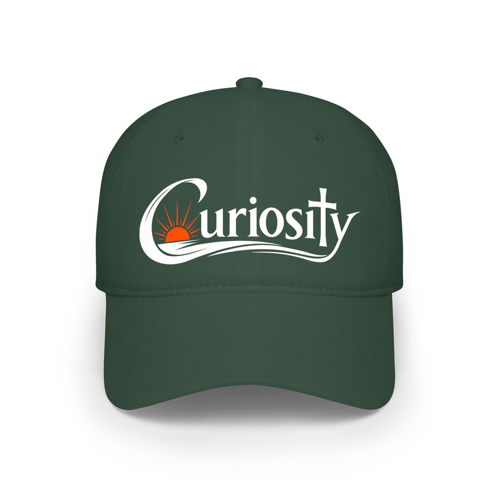 Curiosity Logo Baseball Cap | embroidered script logo cap