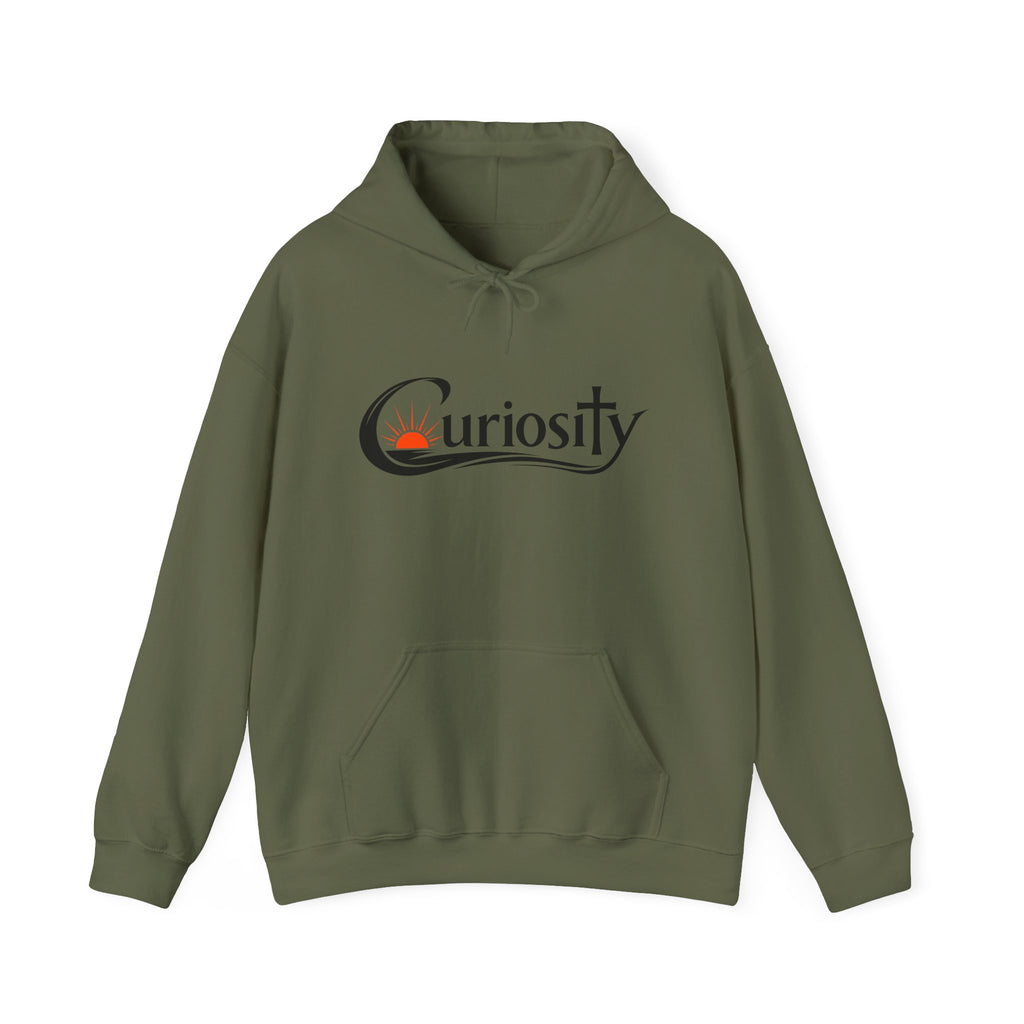 Curiosity logo hoodie | Hooded Sweatshirt, "The answers are waiting."