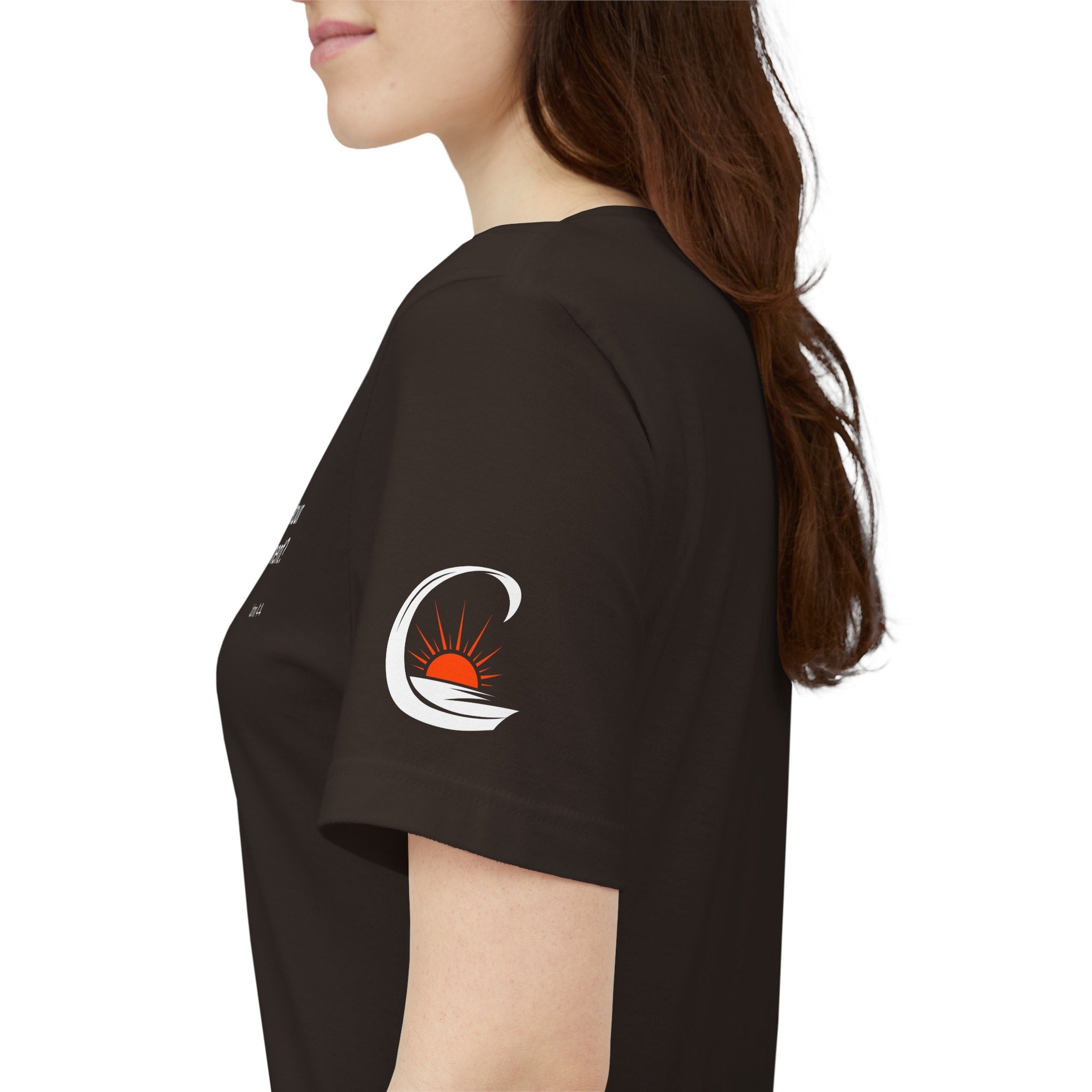 "What if the detour is the assignment?" – White Lettering & Logo - Minimal Motivational T-Shirt