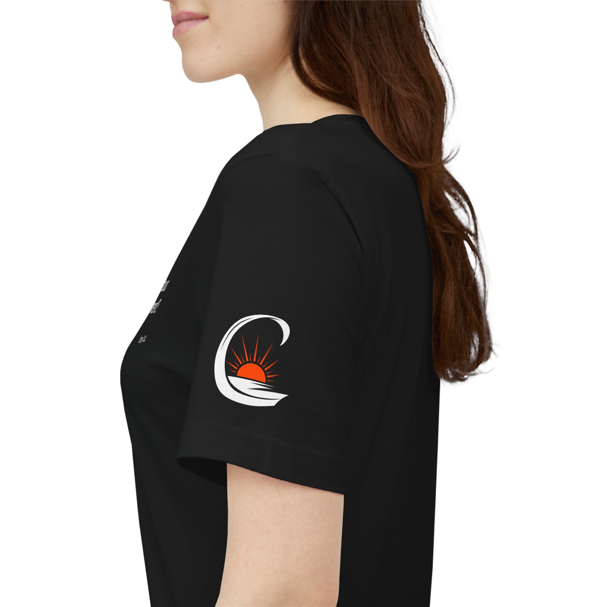 "What if the detour is the assignment?" – White Lettering & Logo - Minimal Motivational T-Shirt