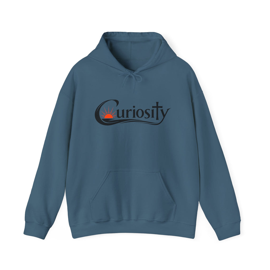 Curiosity logo hoodie | Hooded Sweatshirt, "The answers are waiting."