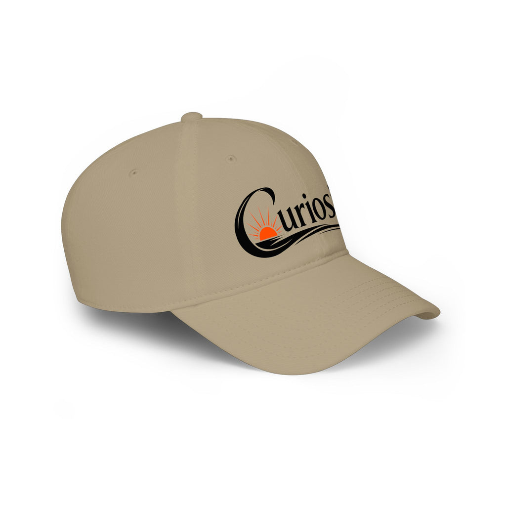 Curiosity Logo Baseball Cap | embroidered script logo cap