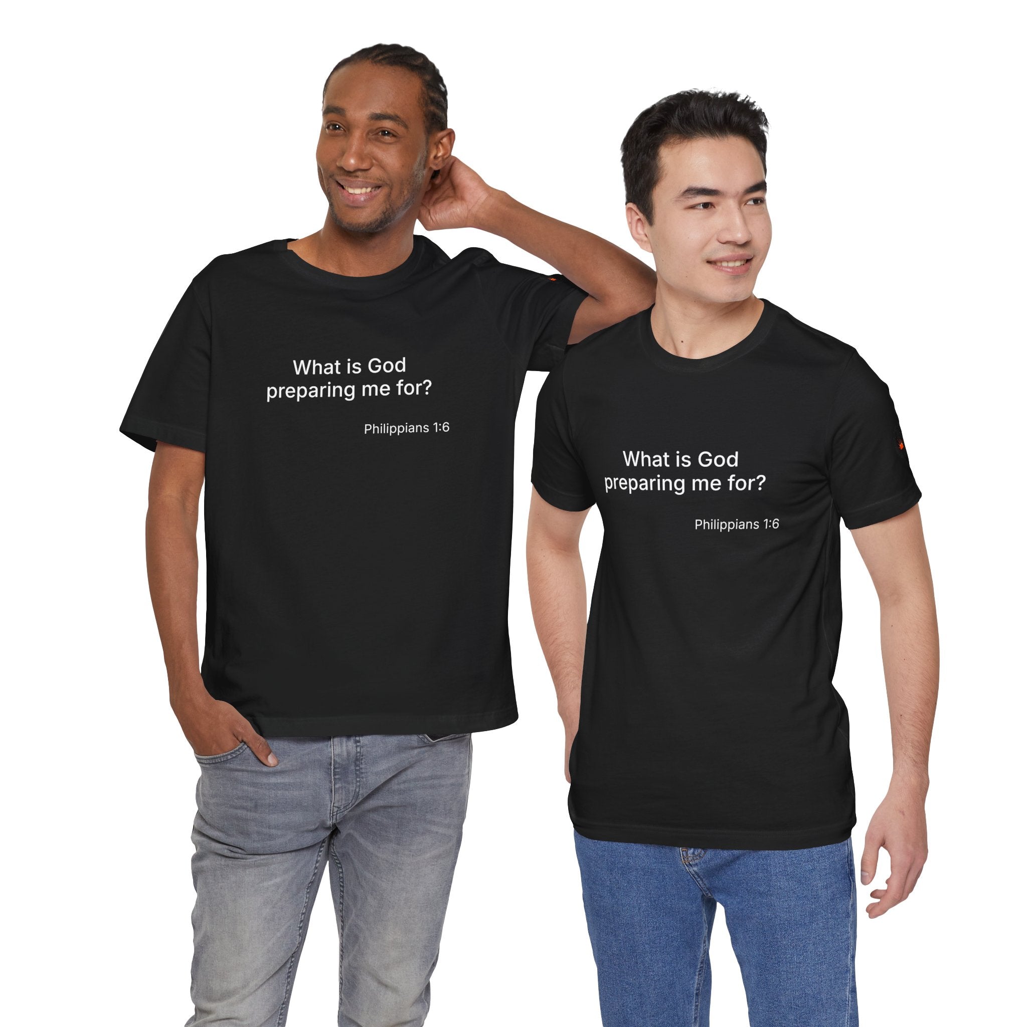 What is God preparing me for? Unisex Jersey Short Sleeve Tee
