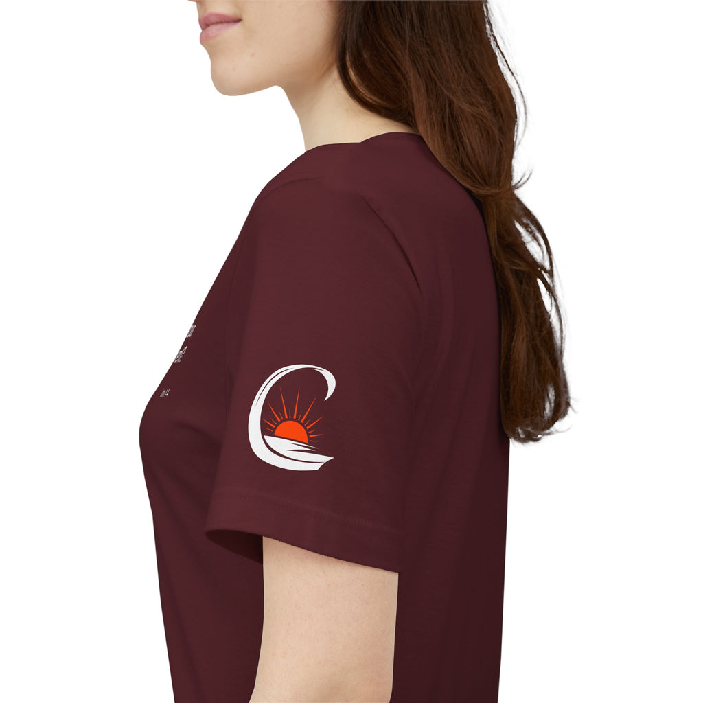 "What if the detour is the assignment?" – White Lettering & Logo - Minimal Motivational T-Shirt