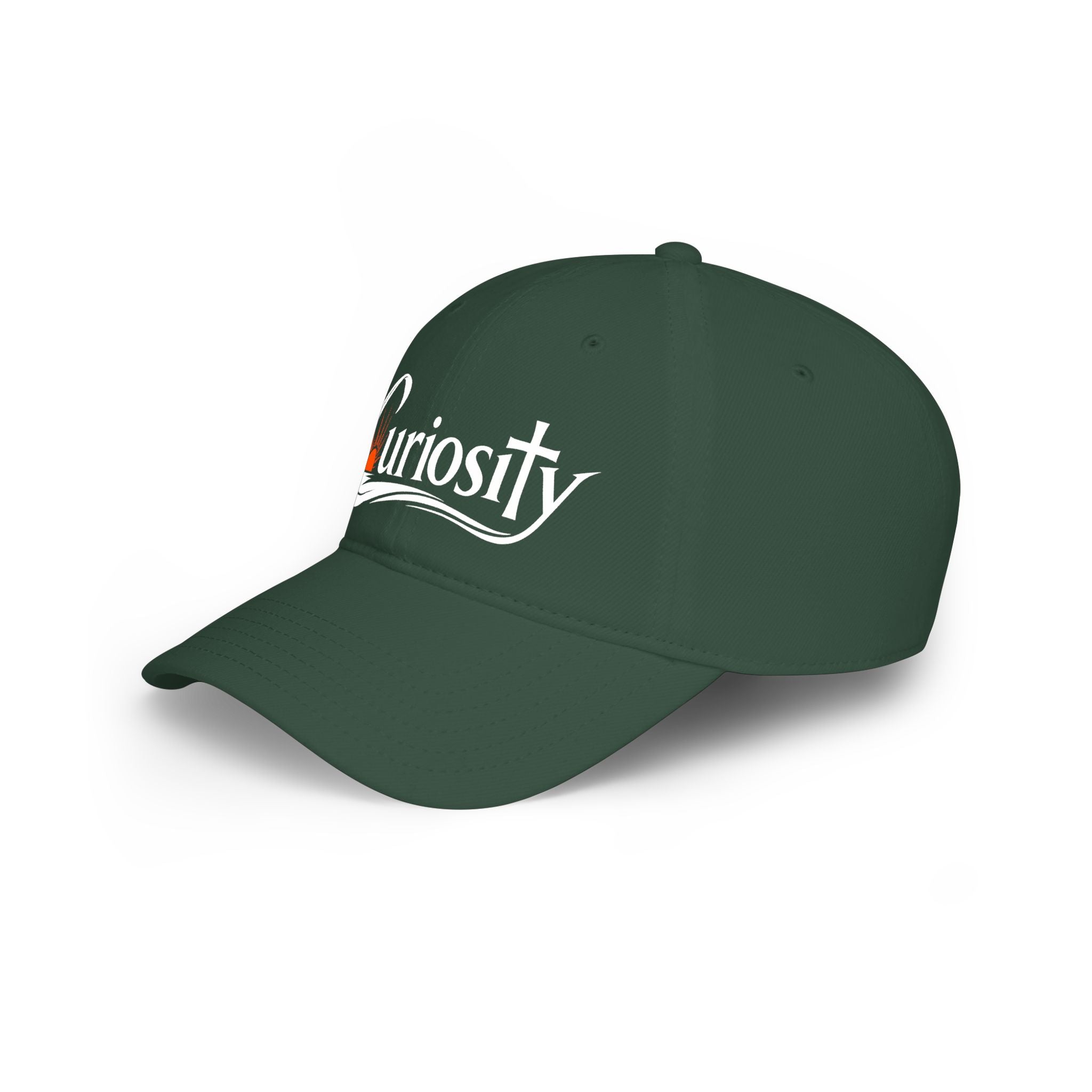 Curiosity Logo Baseball Cap | embroidered script logo cap