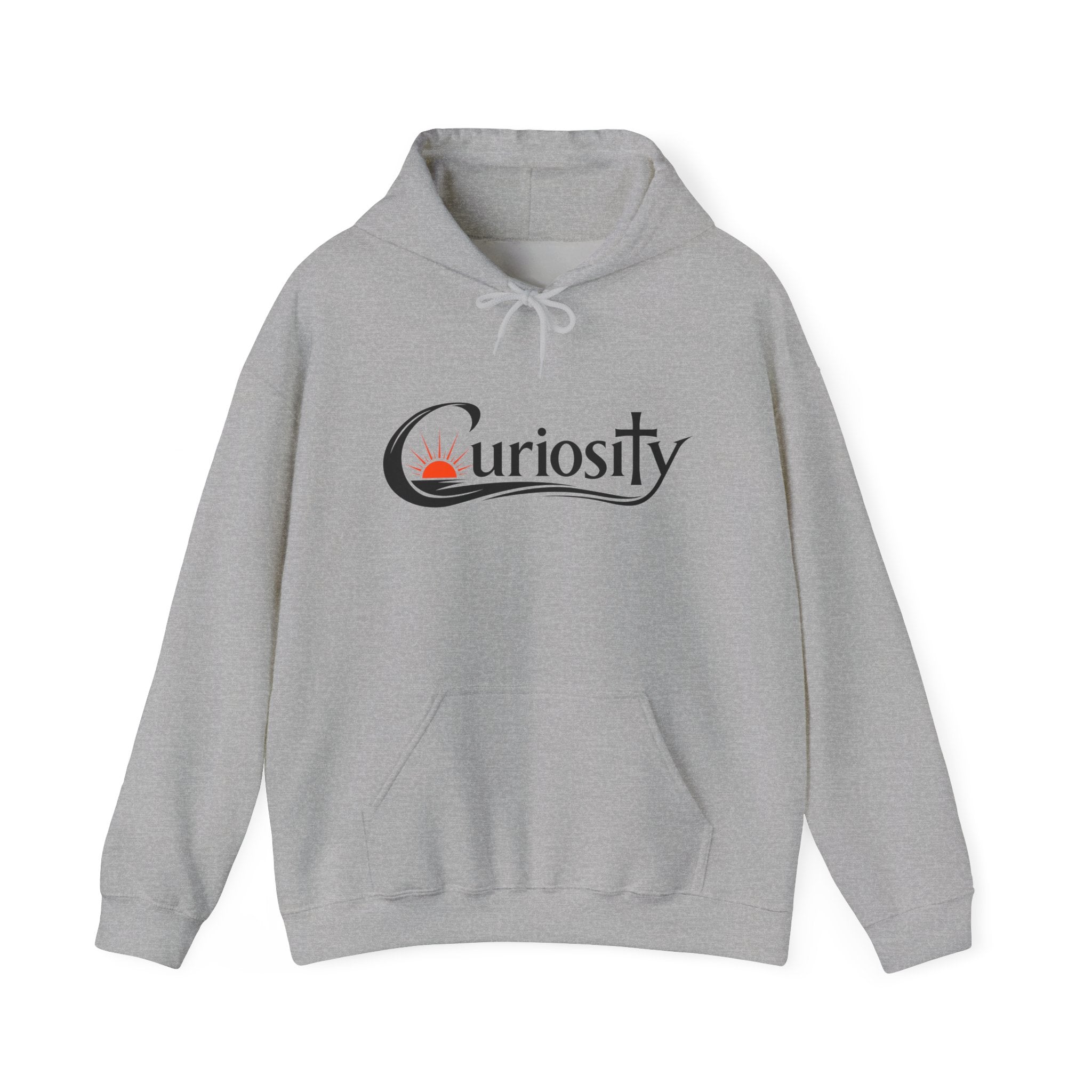 Curiosity logo hoodie | Hooded Sweatshirt, "The answers are waiting."