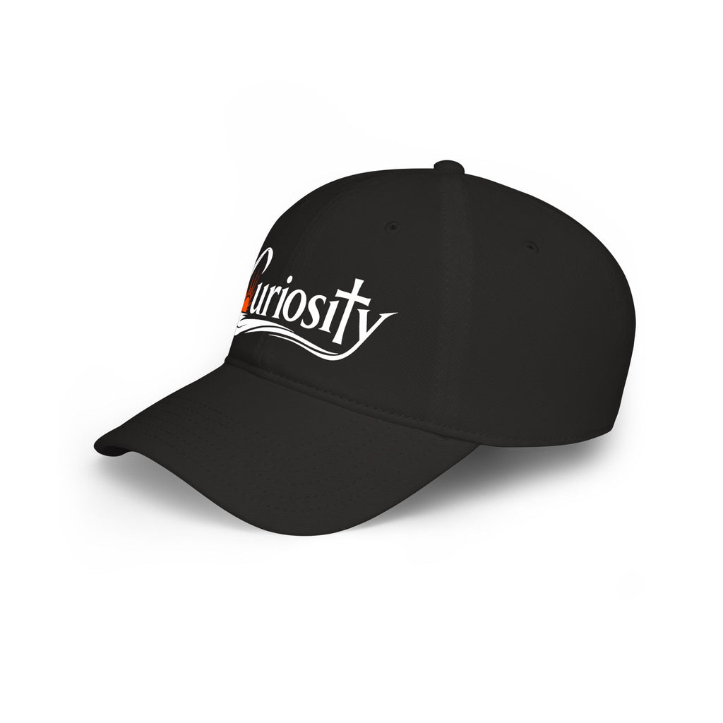 Curiosity Logo Baseball Cap | embroidered script logo cap