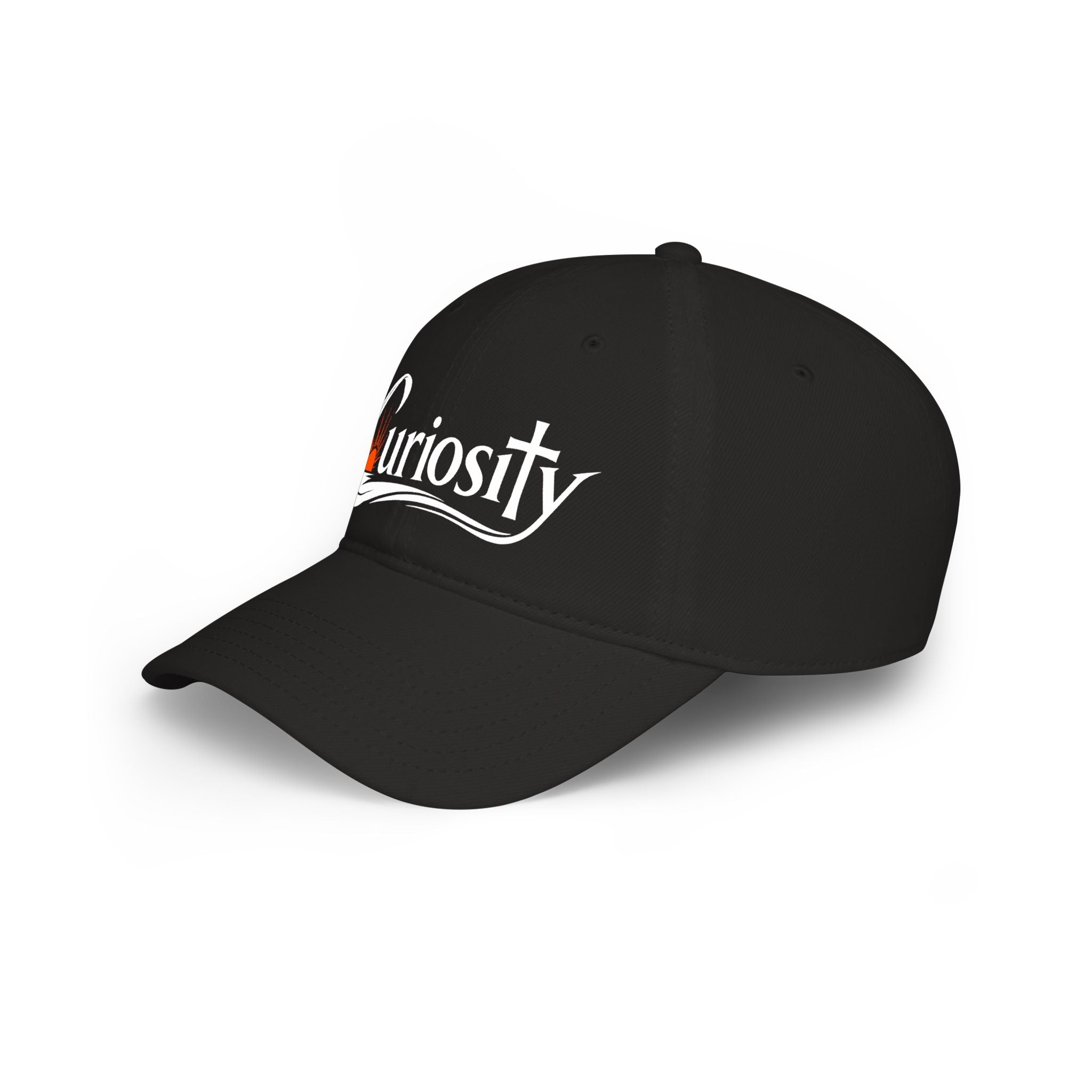 Curiosity Logo Baseball Cap | embroidered script logo cap