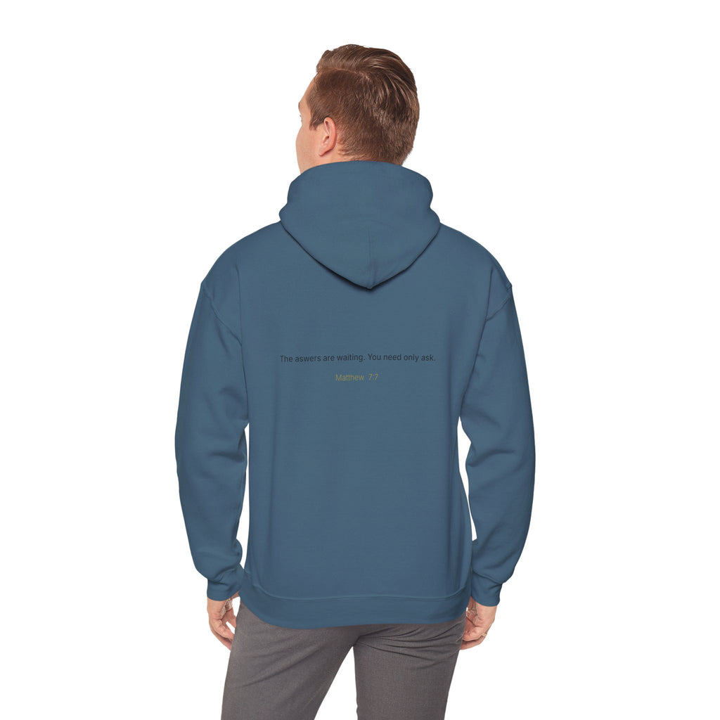 Curiosity logo hoodie | Hooded Sweatshirt, "The answers are waiting."