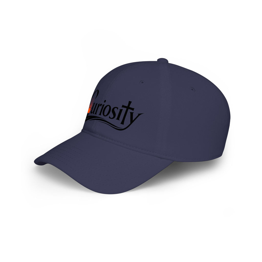 Curiosity Logo Baseball Cap | embroidered script logo cap