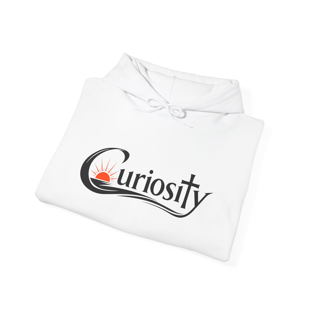 Curiosity logo hoodie | Hooded Sweatshirt, "The answers are waiting."
