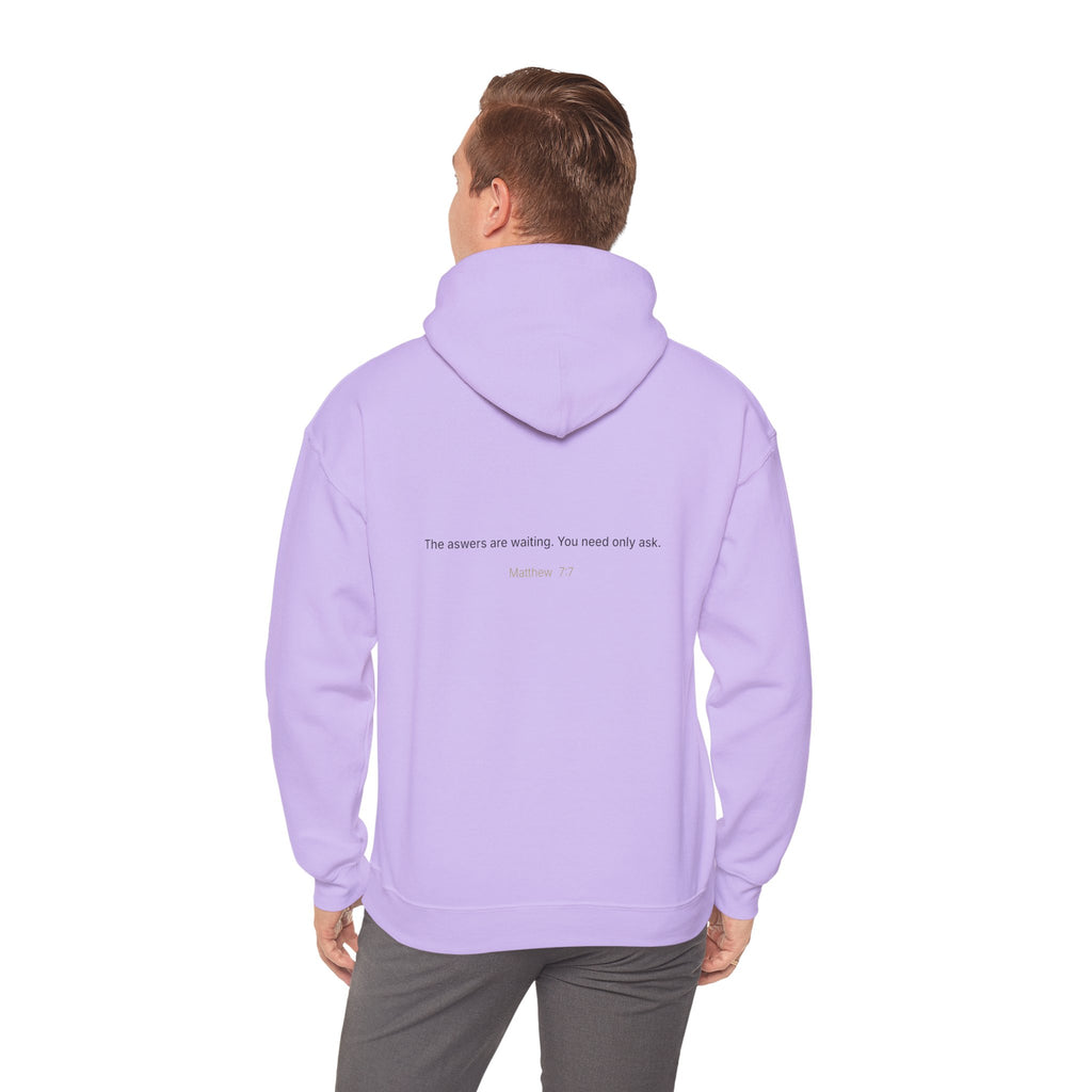 Curiosity logo hoodie | Hooded Sweatshirt, "The answers are waiting."