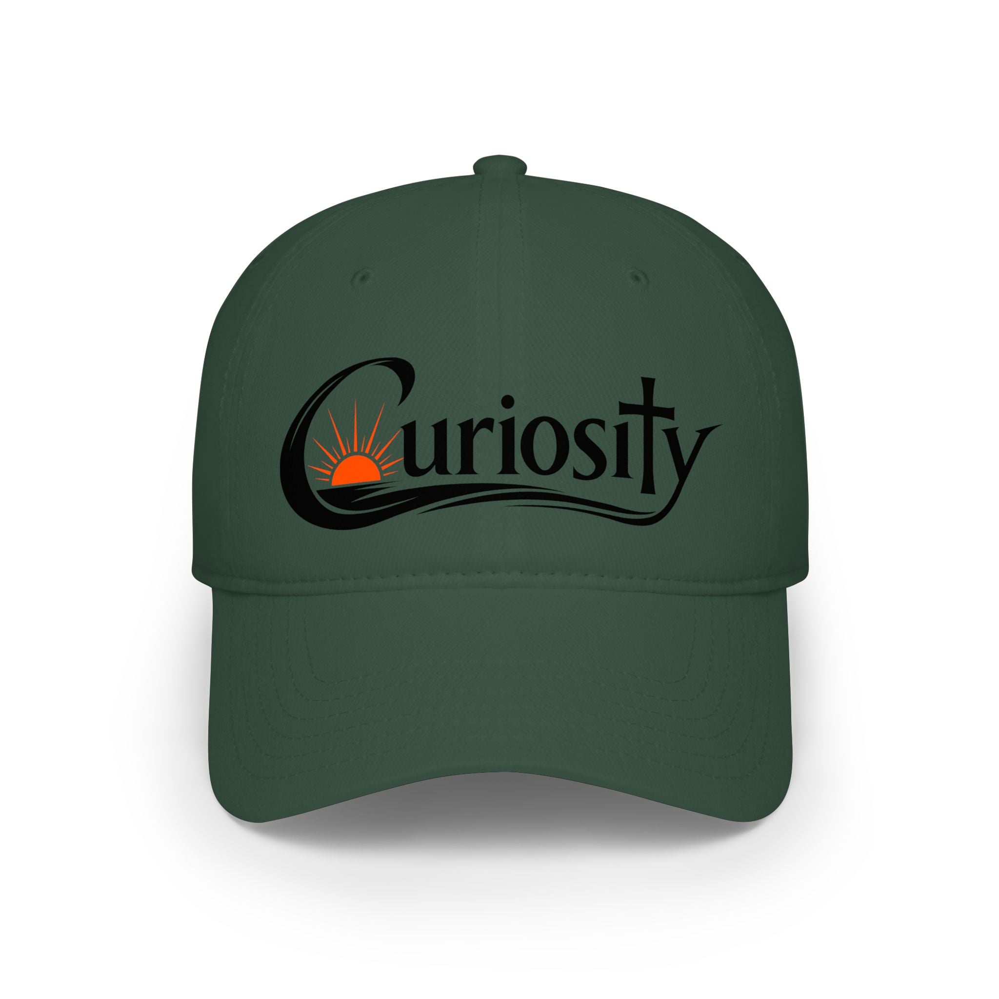 Curiosity Logo Baseball Cap | embroidered script logo cap