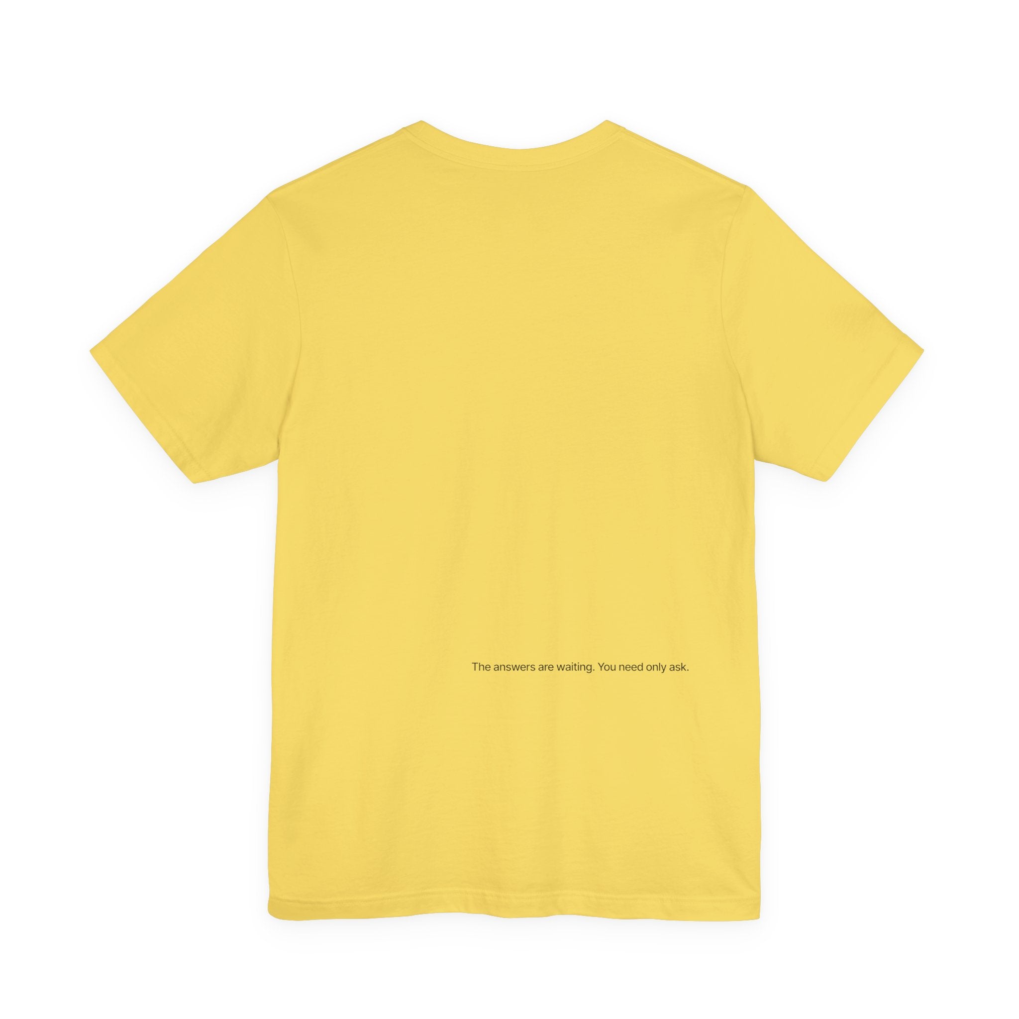 Curiosity Logo Tee | Black Curiosity Text Graphic T-Shirt, Minimal Science Design