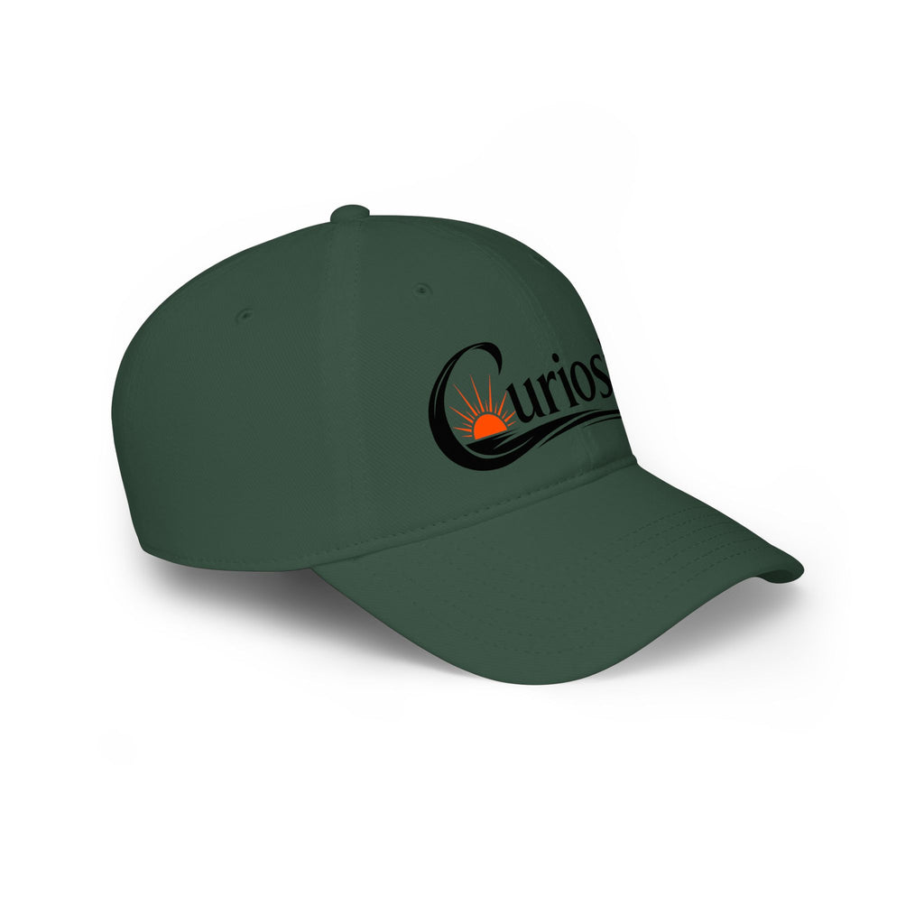Curiosity Logo Baseball Cap | embroidered script logo cap