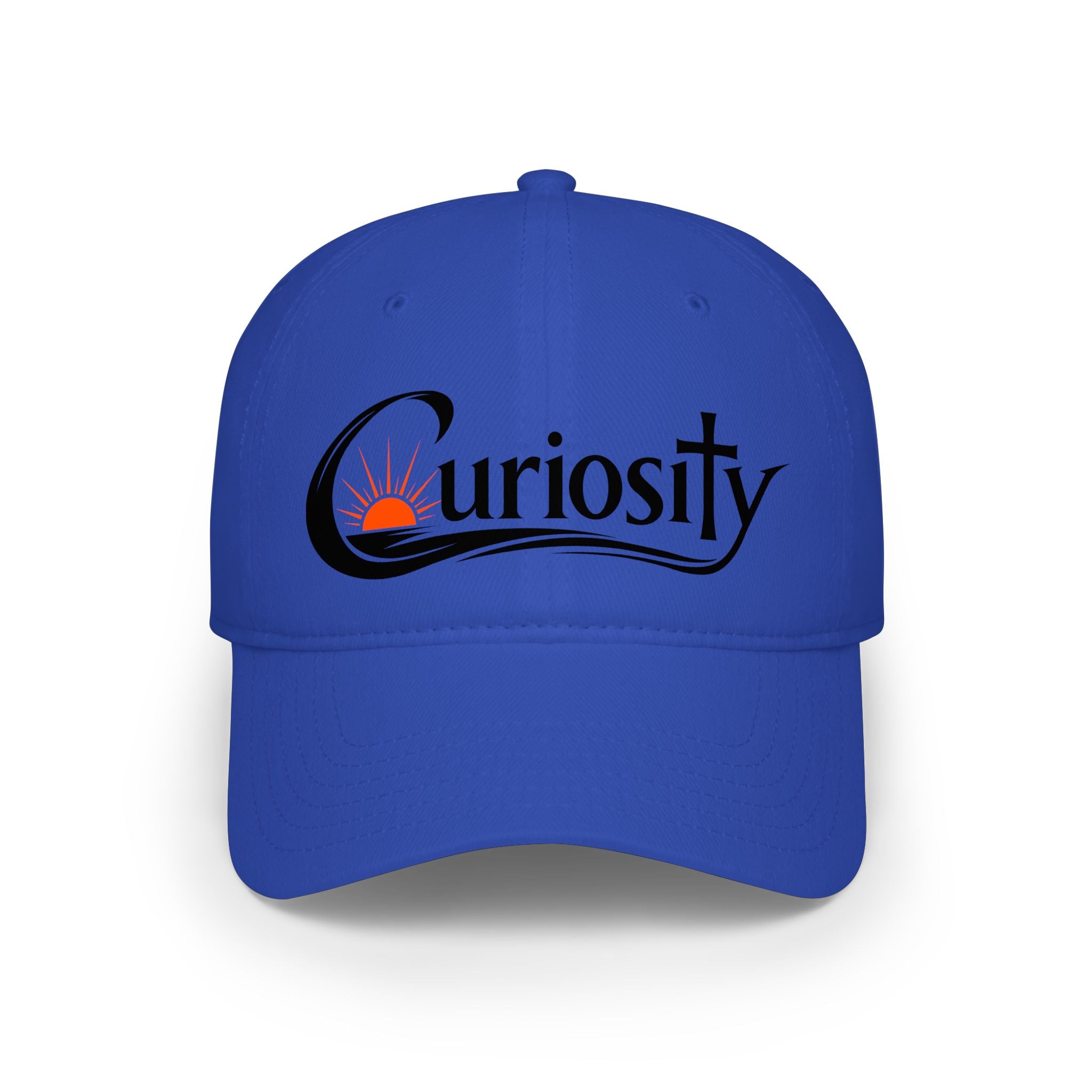 Curiosity Logo Baseball Cap | embroidered script logo cap