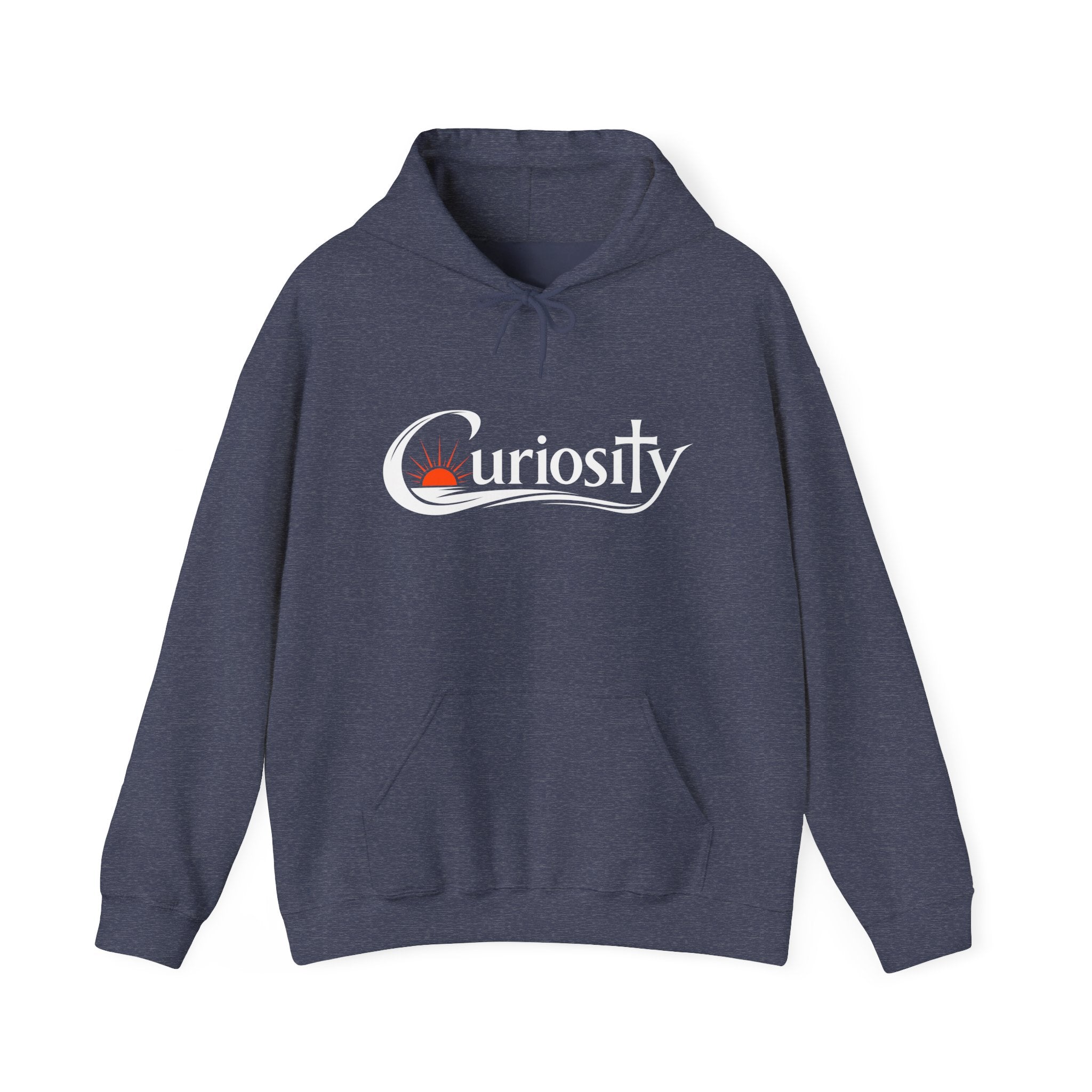 Curiosity Logo Hoodie | "The answers are waiting." White text.
