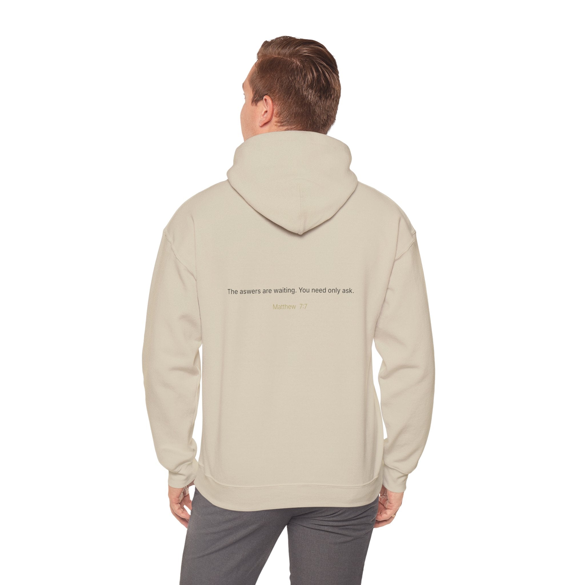 Curiosity logo hoodie | Hooded Sweatshirt, "The answers are waiting."