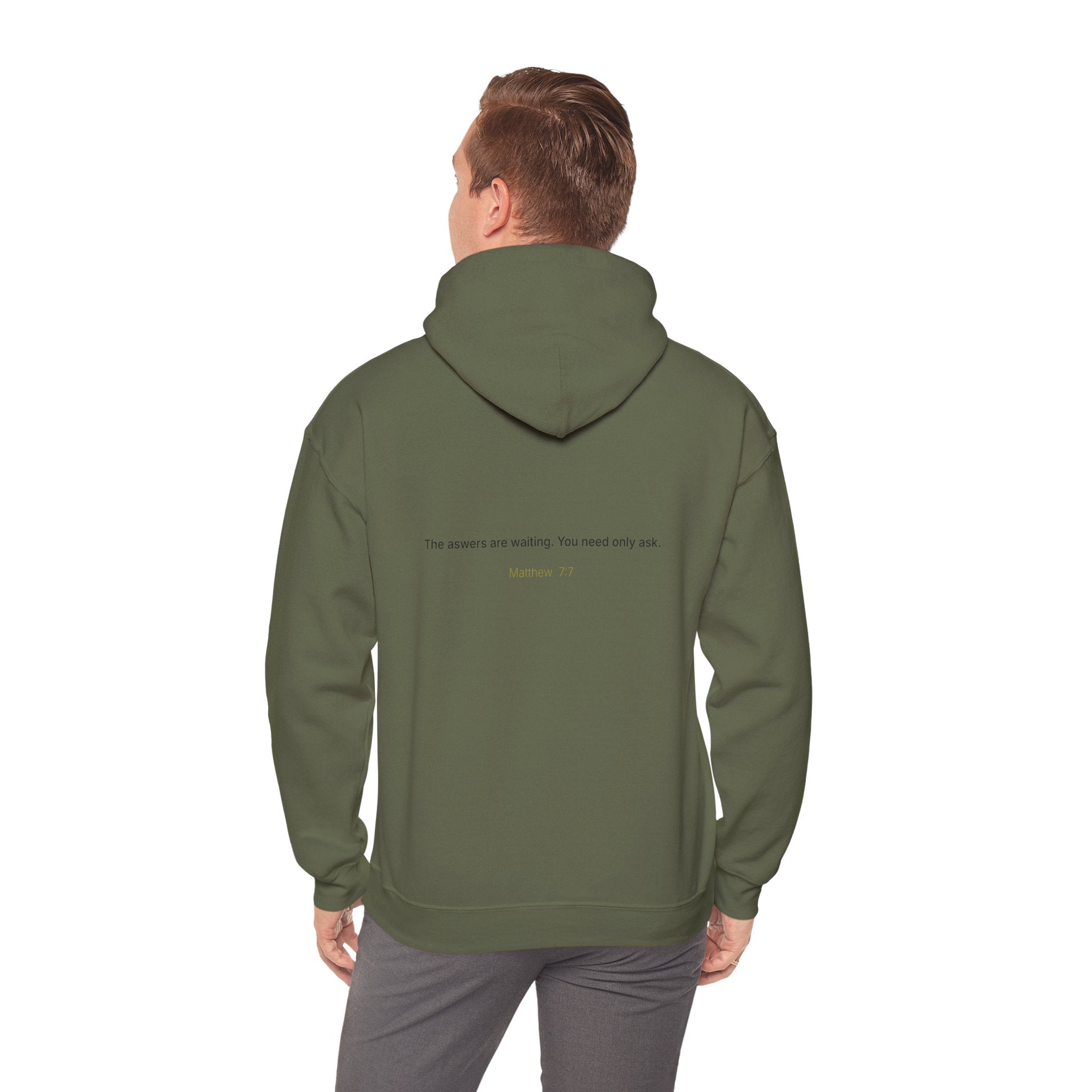 Curiosity logo hoodie | Hooded Sweatshirt, "The answers are waiting."