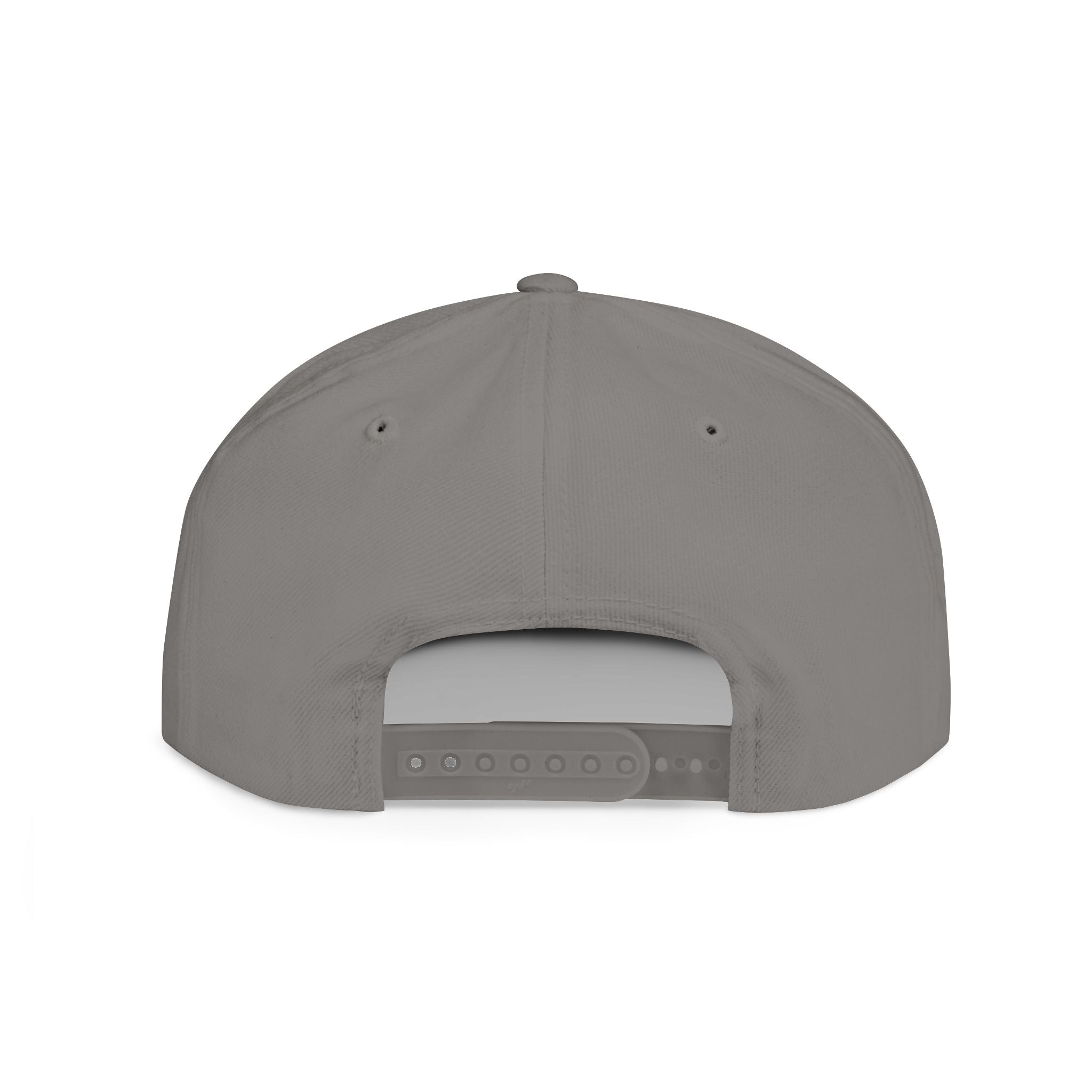 Curiosity Emblem Flat Bill Snapback | Embroidered Cap