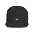 Curiosity Emblem Flat Bill Snapback | Embroidered Cap