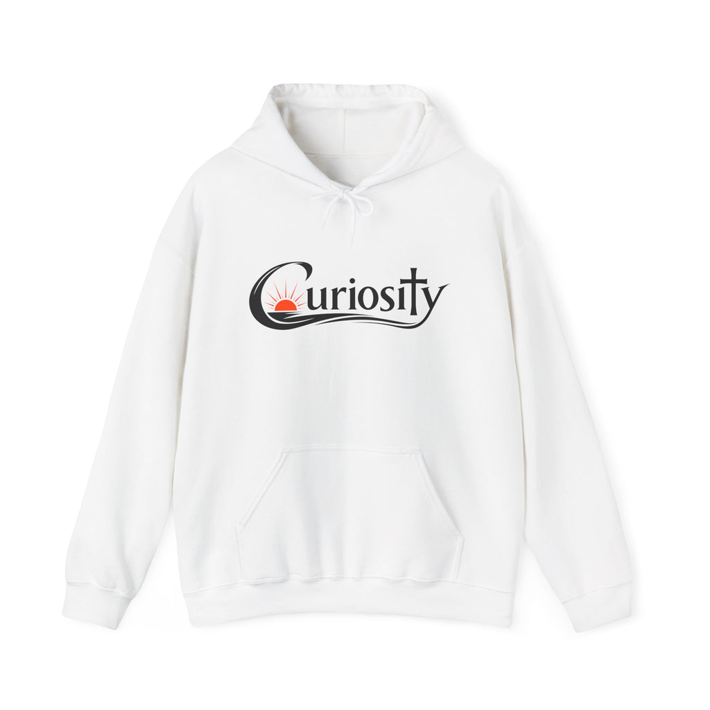 Curiosity logo hoodie | Hooded Sweatshirt, "The answers are waiting."