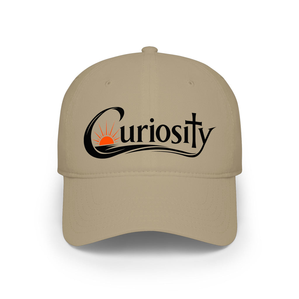 Curiosity Logo Baseball Cap | embroidered script logo cap