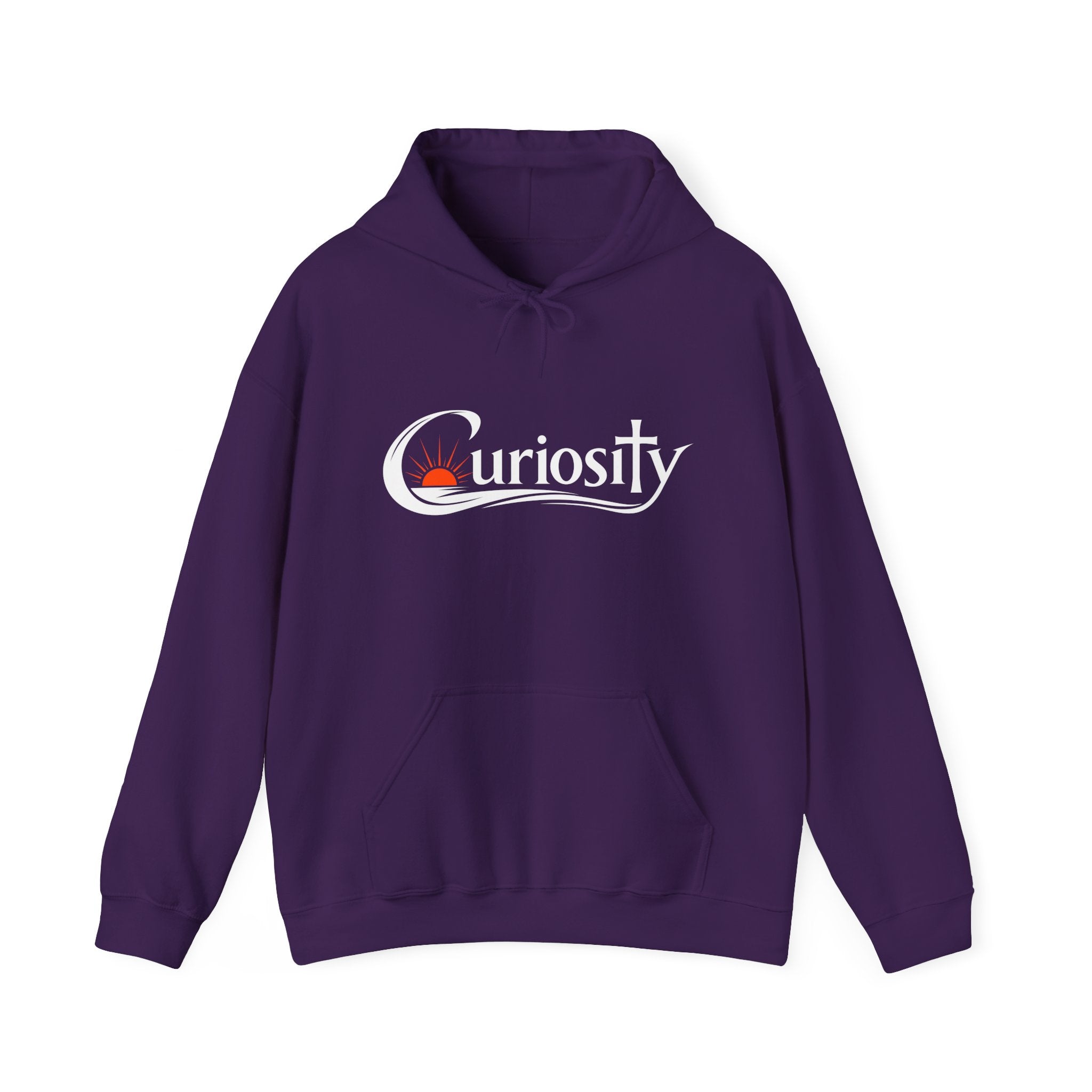 Curiosity Logo Hoodie | "The answers are waiting." White text.