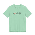 Curiosity Logo Tee | Black Curiosity Text Graphic T-Shirt, Minimal Science Design