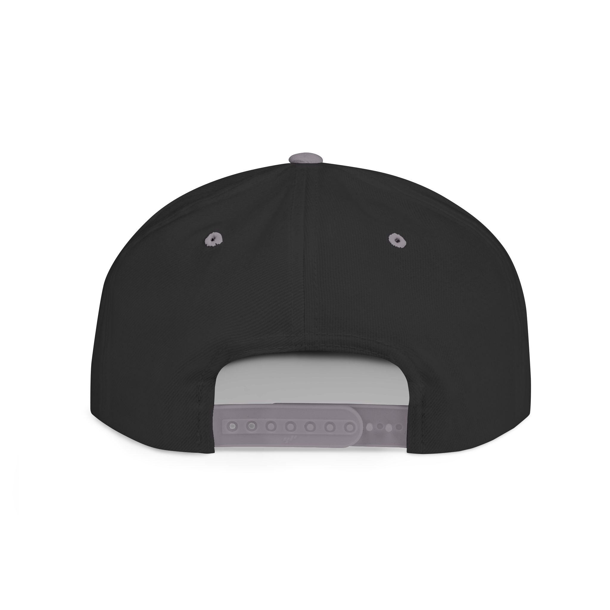 Curiosity Emblem Flat Bill Snapback | Embroidered Cap