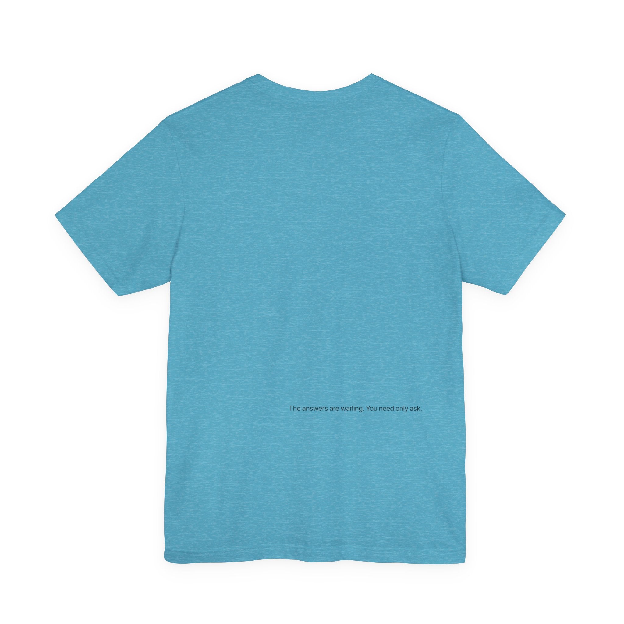 Curiosity Logo Tee | Black Curiosity Text Graphic T-Shirt, Minimal Science Design