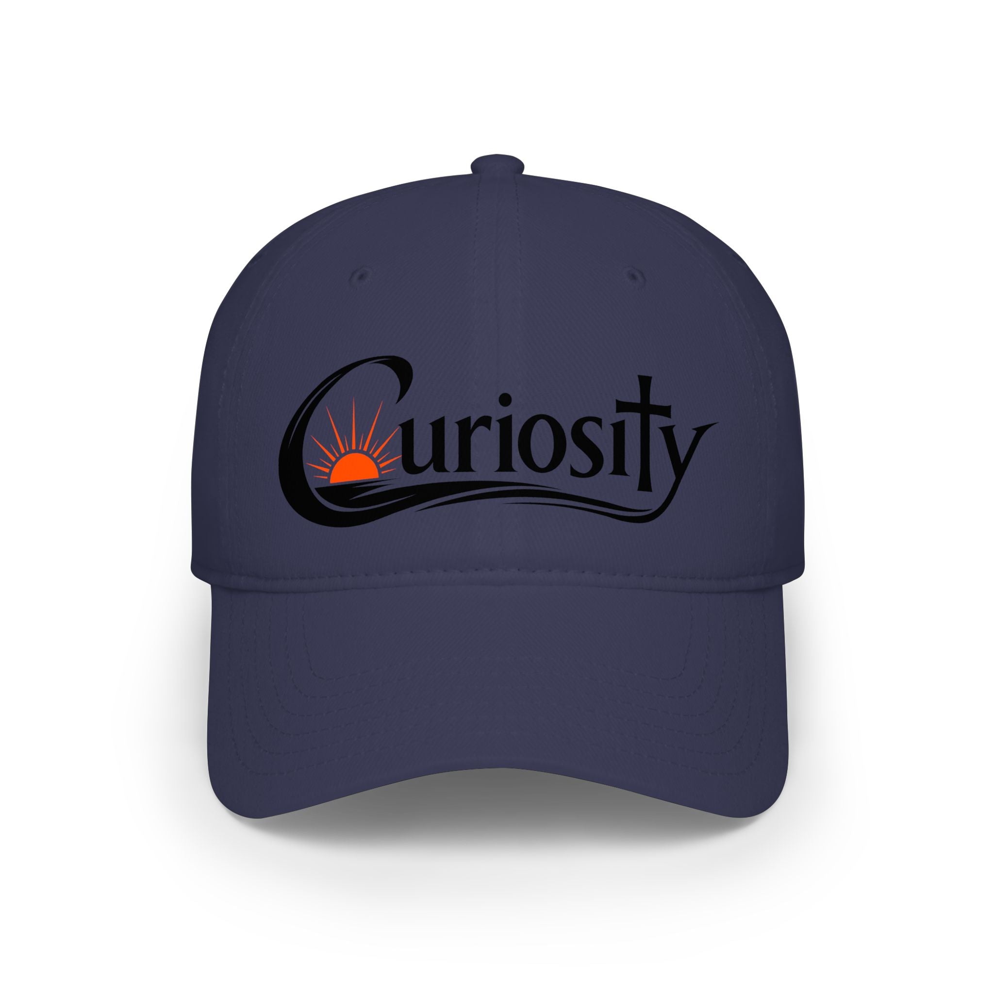 Curiosity Logo Baseball Cap | embroidered script logo cap