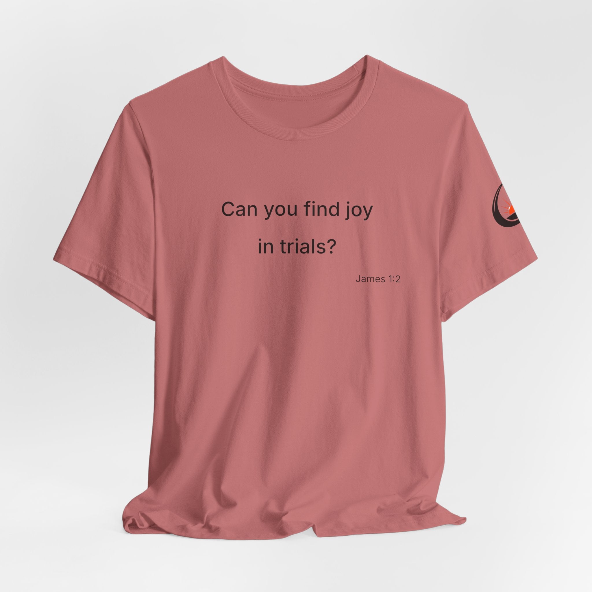 Can You Find Joy in Trials? T-Shirt | Inspirational Scripture James 1:2 Tee