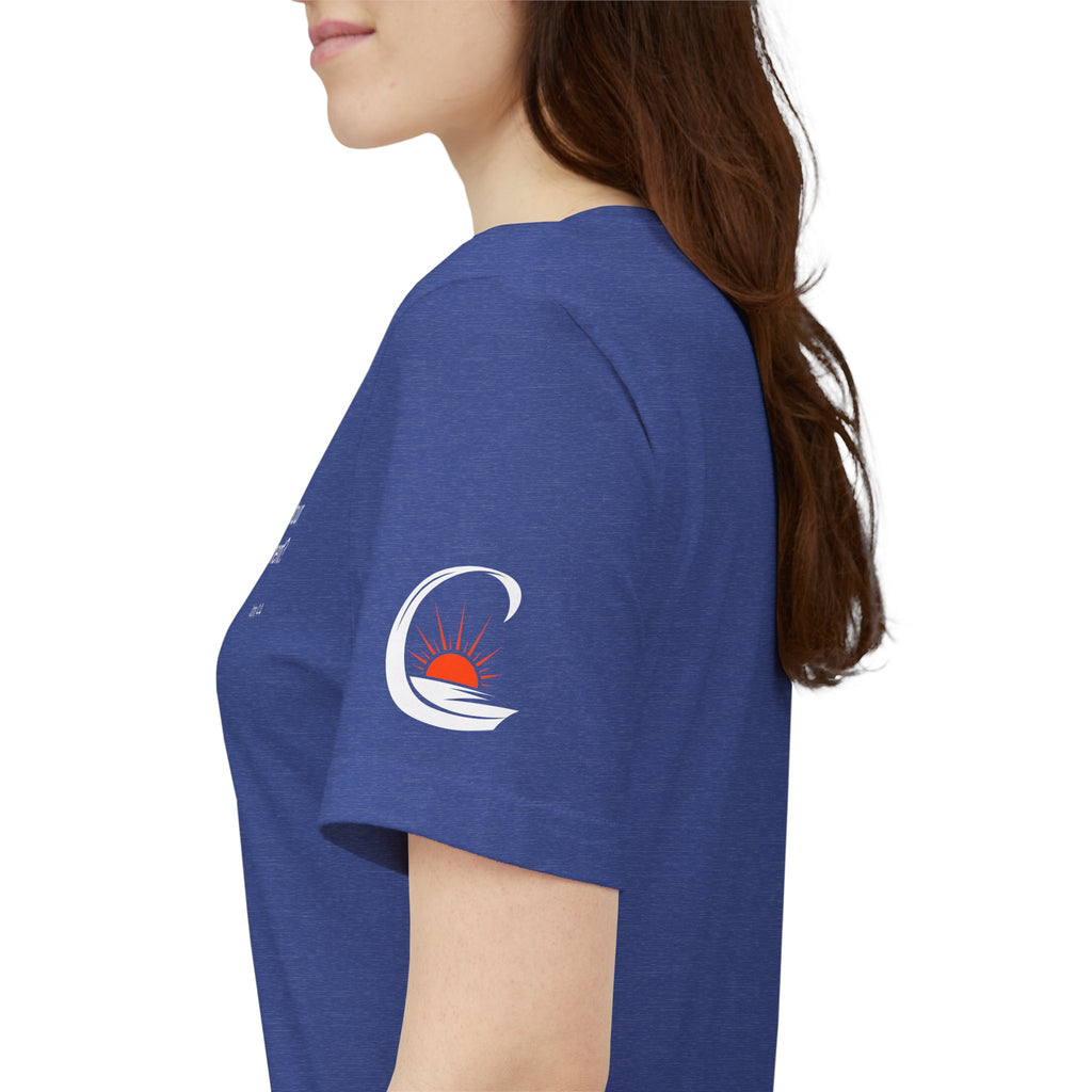 "What if the detour is the assignment?" – White Lettering & Logo - Minimal Motivational T-Shirt