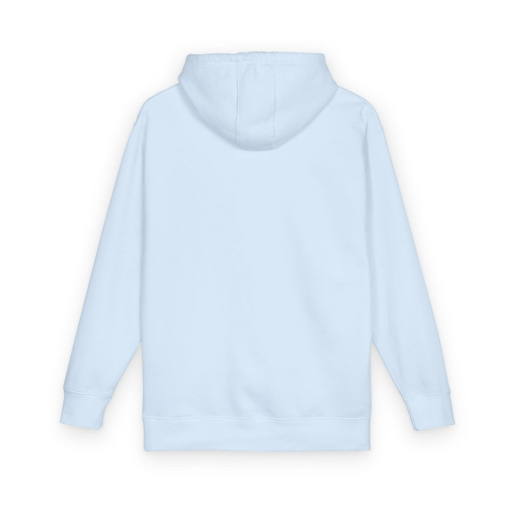Curiosity Black Emblem Hoodie | Small Chest Graphic, Cream Pullover