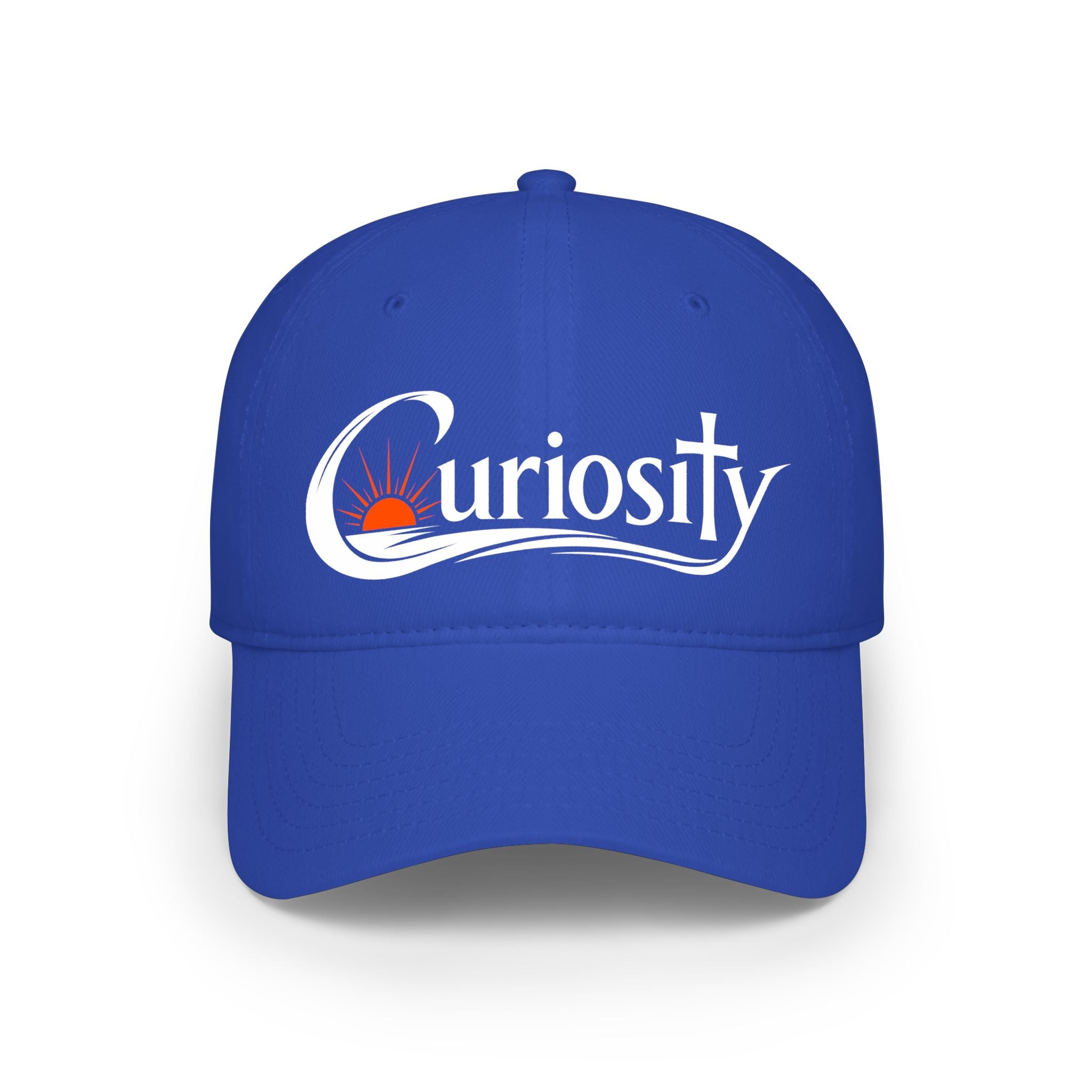 Curiosity Logo Baseball Cap | embroidered script logo cap