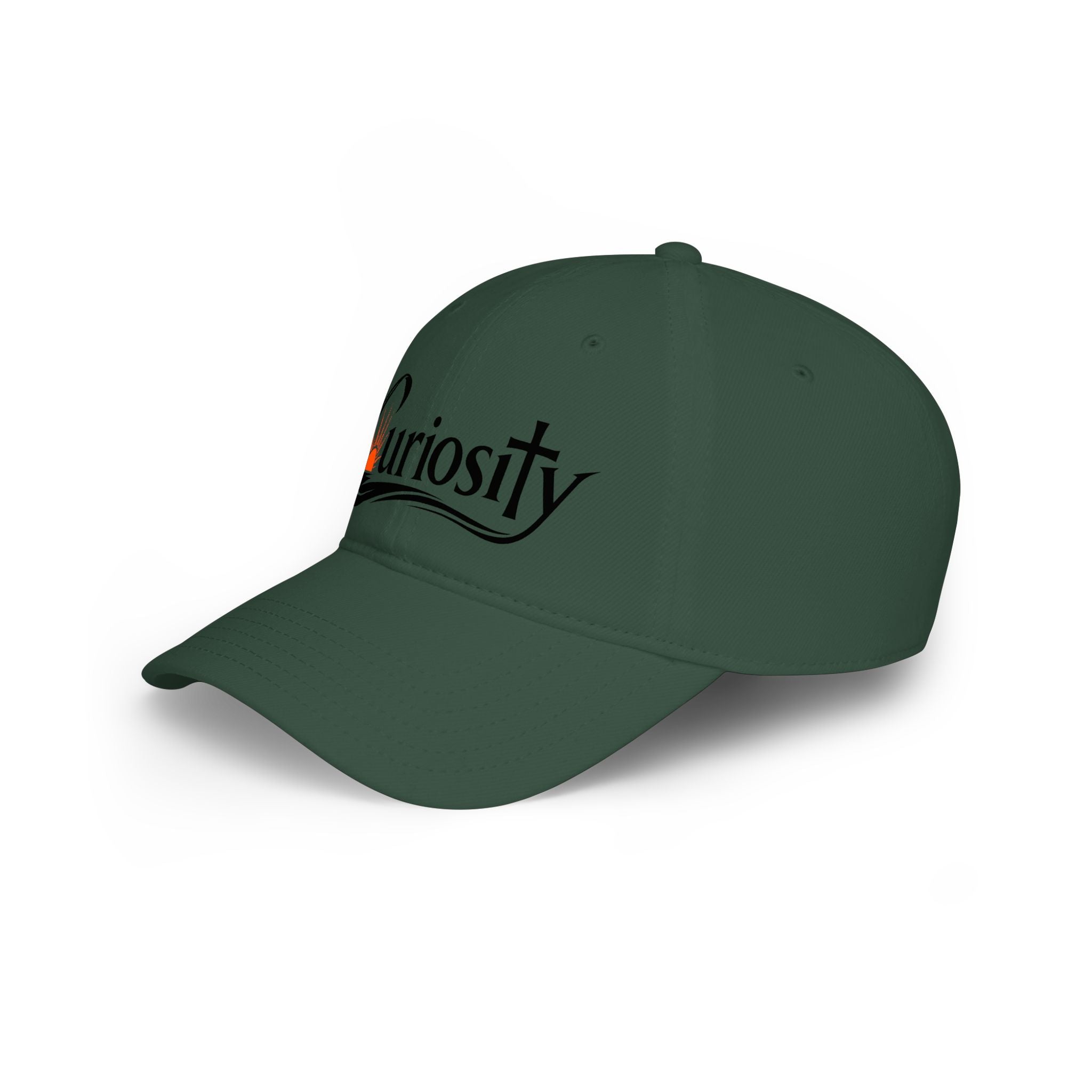 Curiosity Logo Baseball Cap | embroidered script logo cap