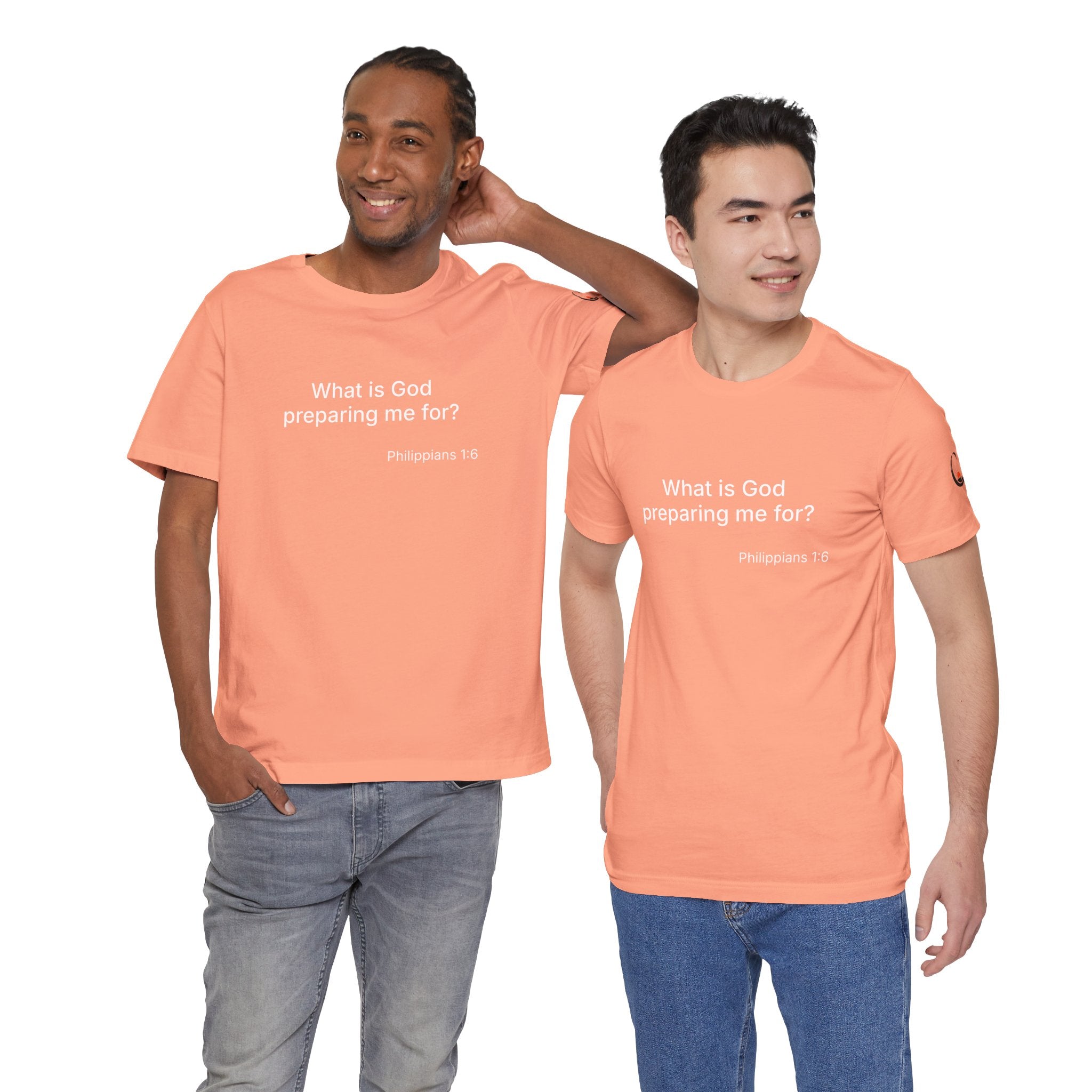 What is God preparing me for? Unisex Jersey Short Sleeve Tee