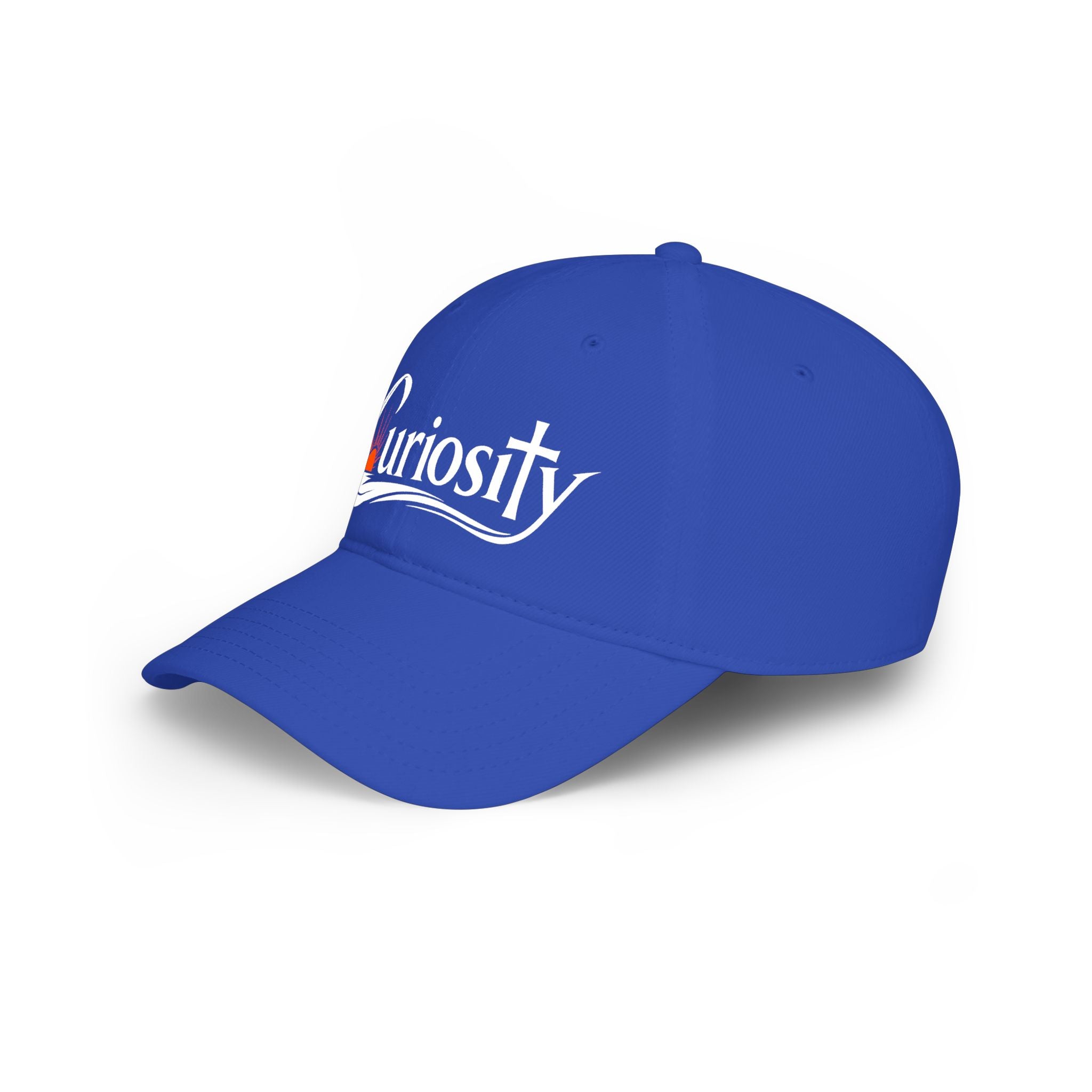Curiosity Logo Baseball Cap | embroidered script logo cap