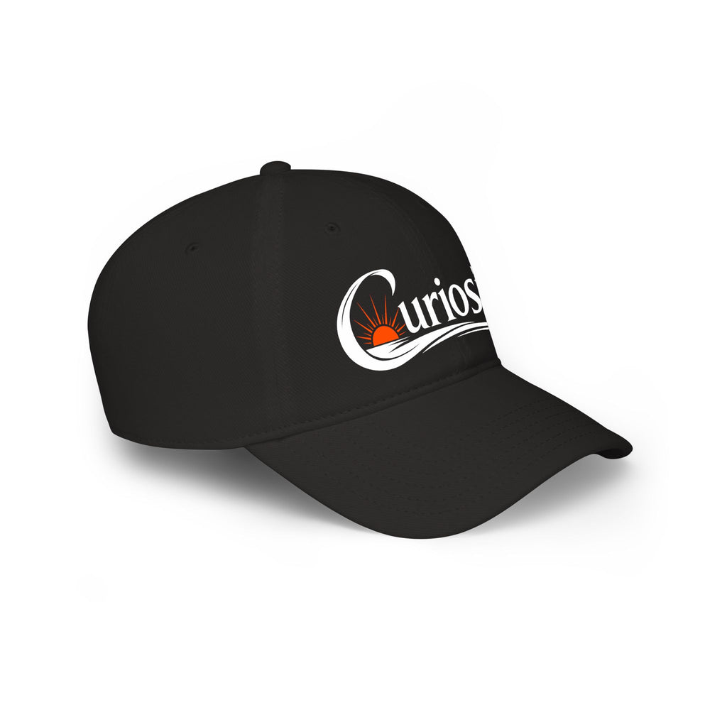 Curiosity Logo Baseball Cap | embroidered script logo cap
